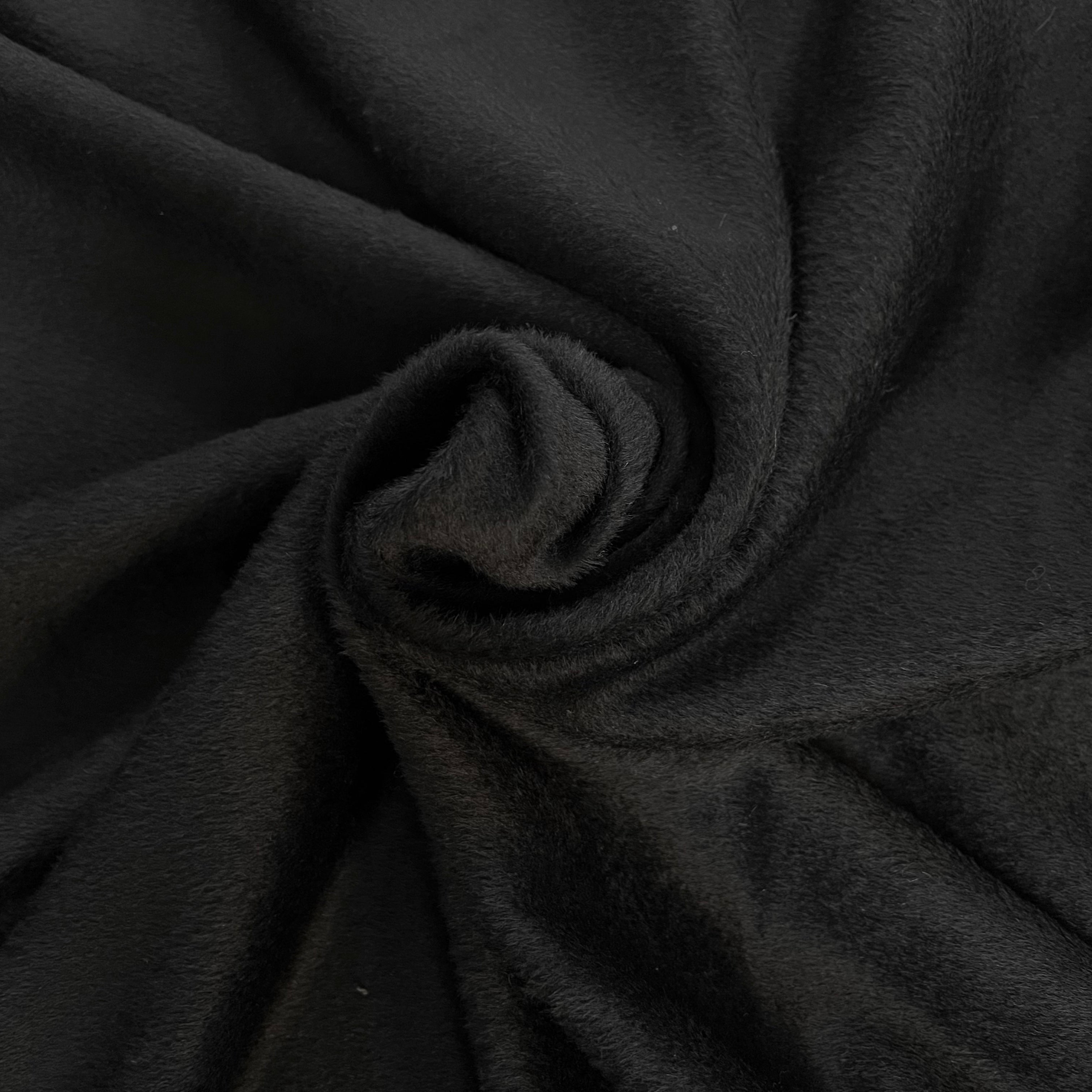 LAINAGE MOHAIR NOIR POILS COURTS - My Little Coupon