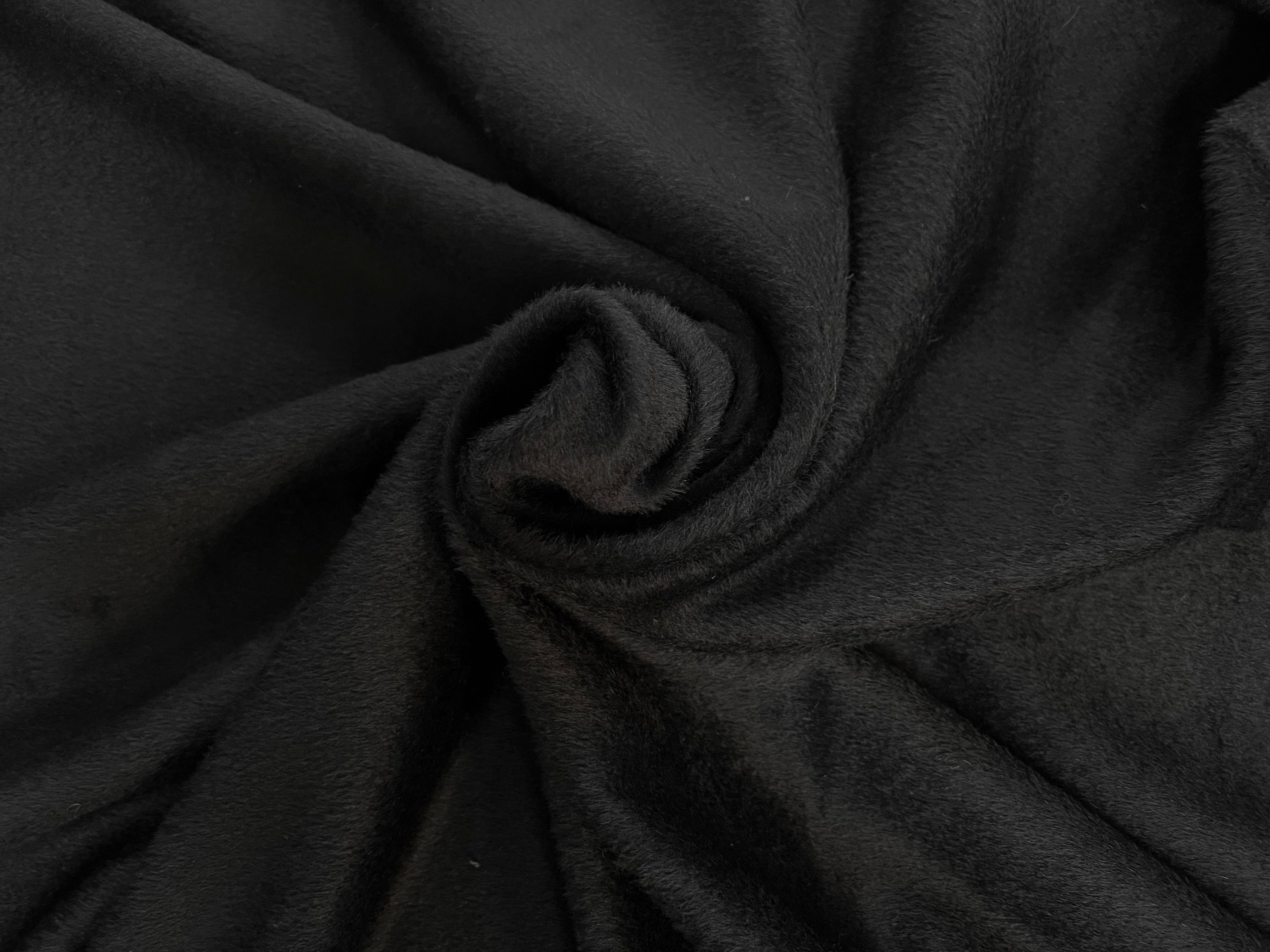 LAINAGE MOHAIR NOIR POILS COURTS - My Little Coupon