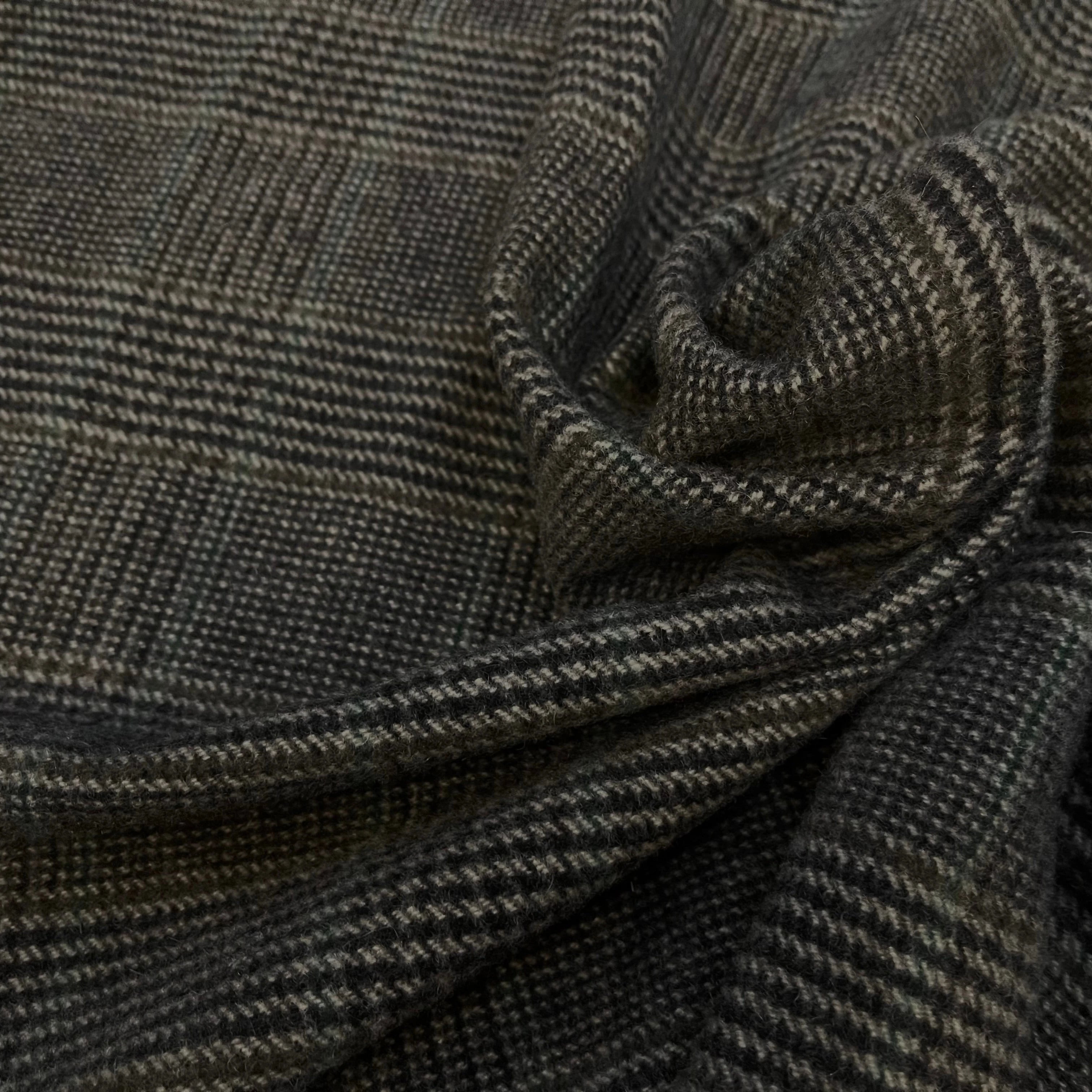 LAINAGE MOTIF PRINCE DE GALLES CAVIAR ET VERT - My Little Coupon