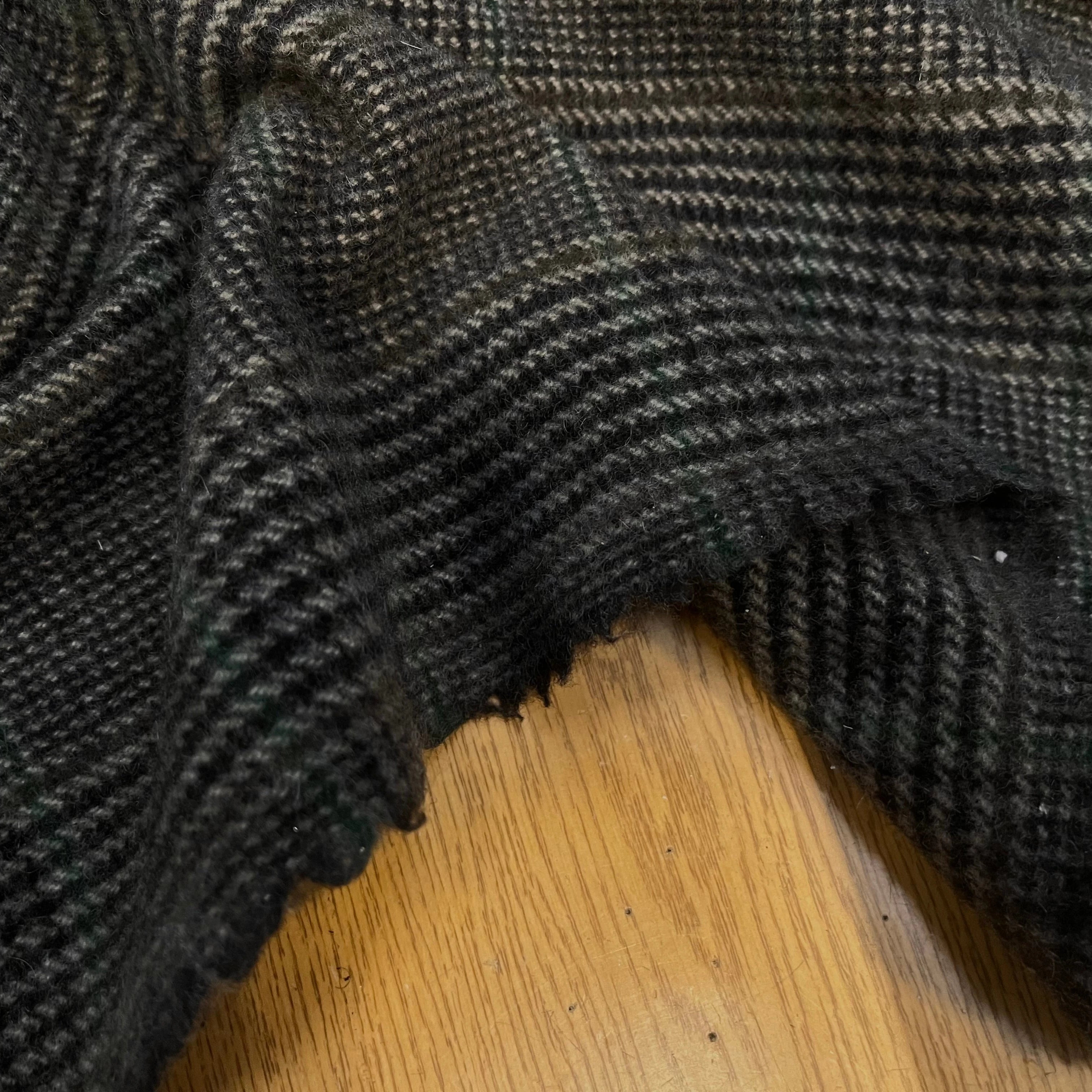 LAINAGE MOTIF PRINCE DE GALLES CAVIAR ET VERT - My Little Coupon