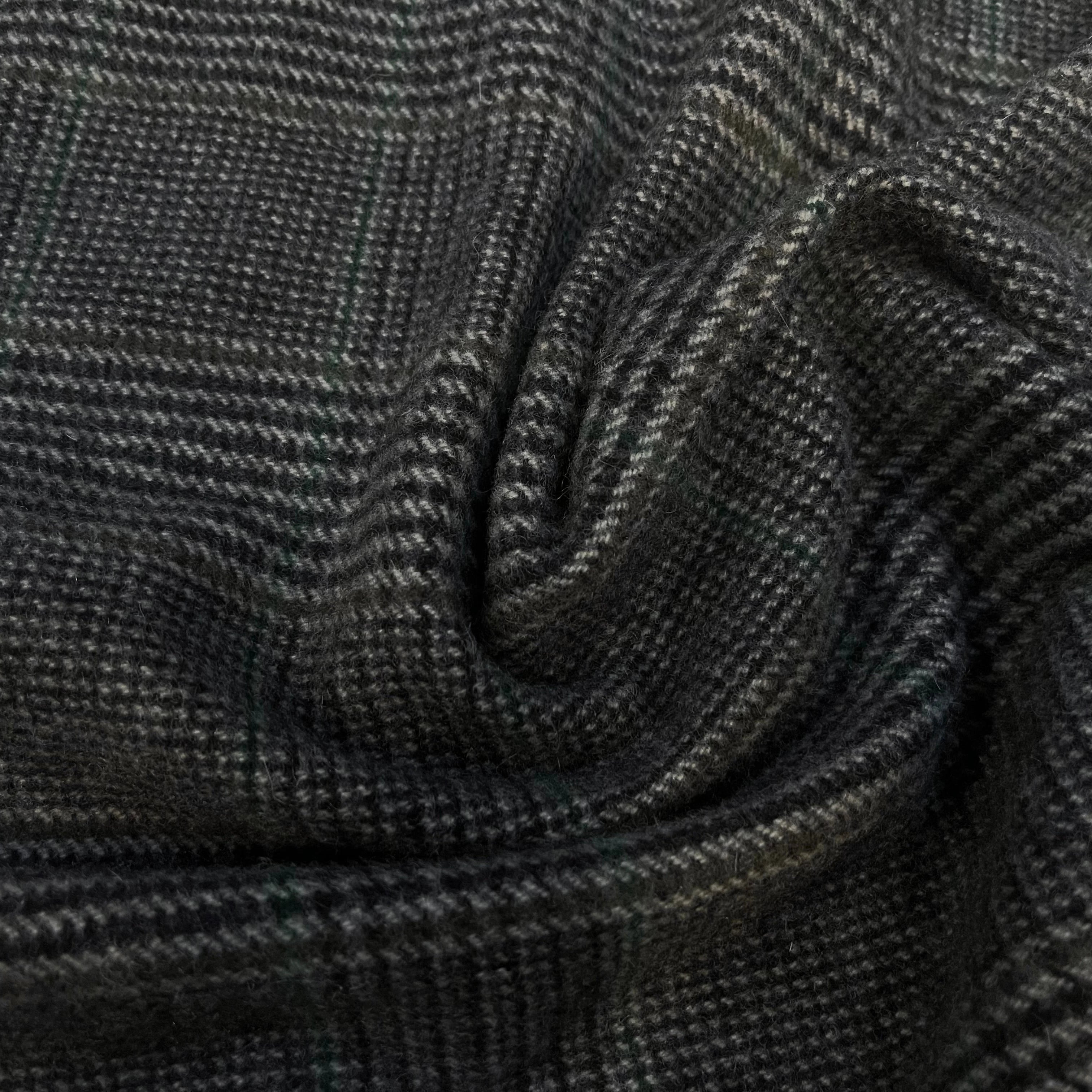 LAINAGE MOTIF PRINCE DE GALLES CAVIAR ET VERT - My Little Coupon