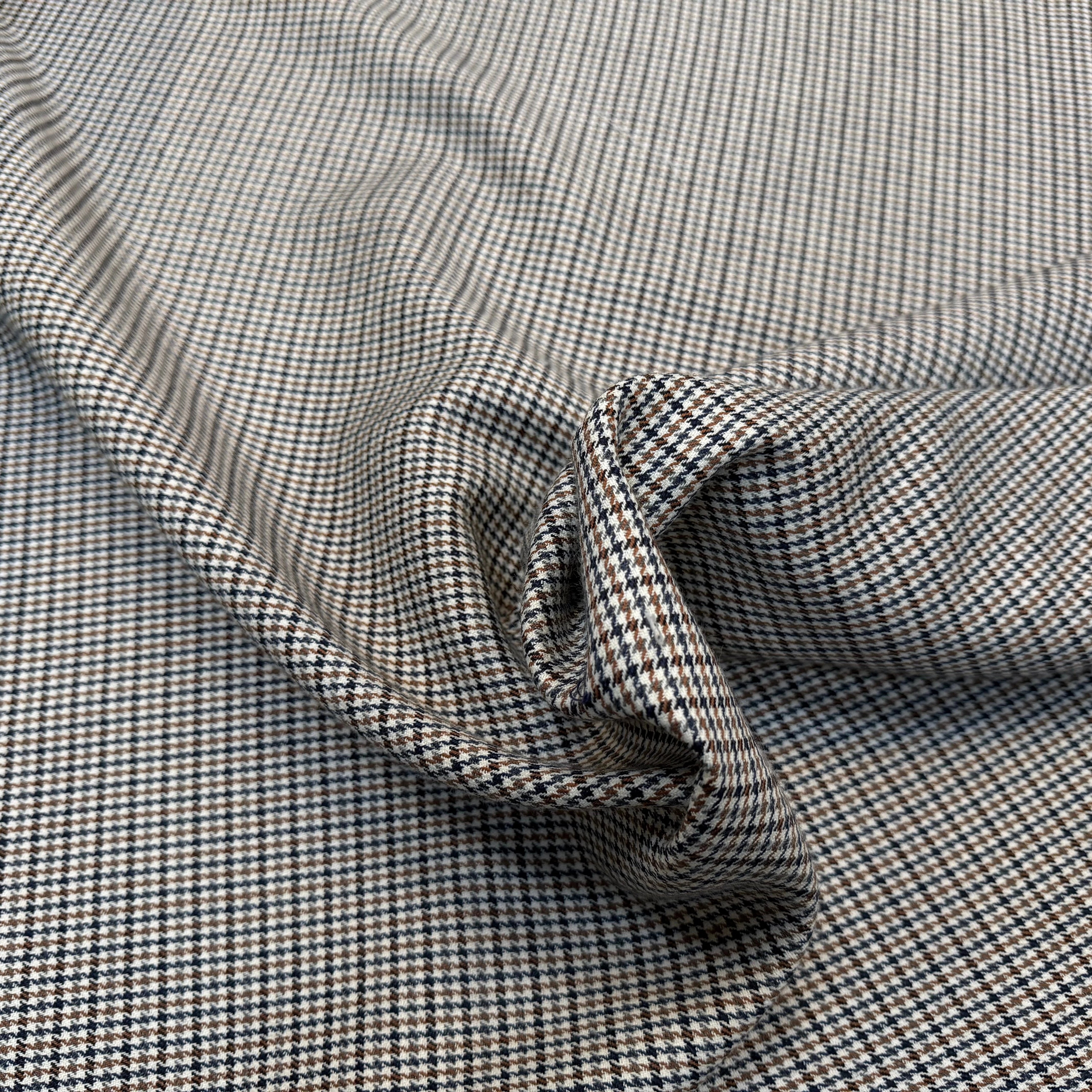 LAINAGE PIED DE POULE COULEUR AUTOMNE 51% LAINE VIERGE - My Little Coupon