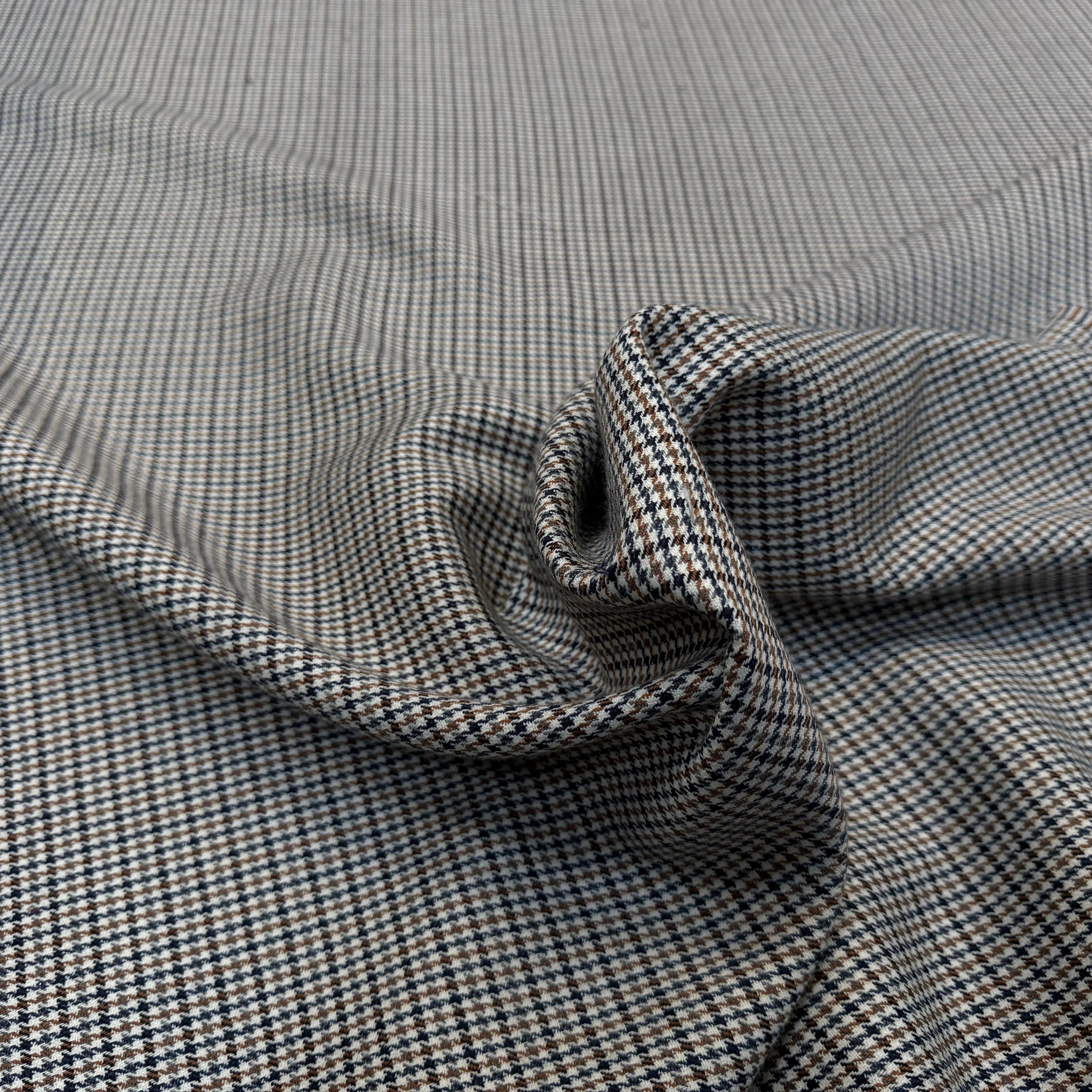 LAINAGE PIED DE POULE COULEUR AUTOMNE 51% LAINE VIERGE - My Little Coupon