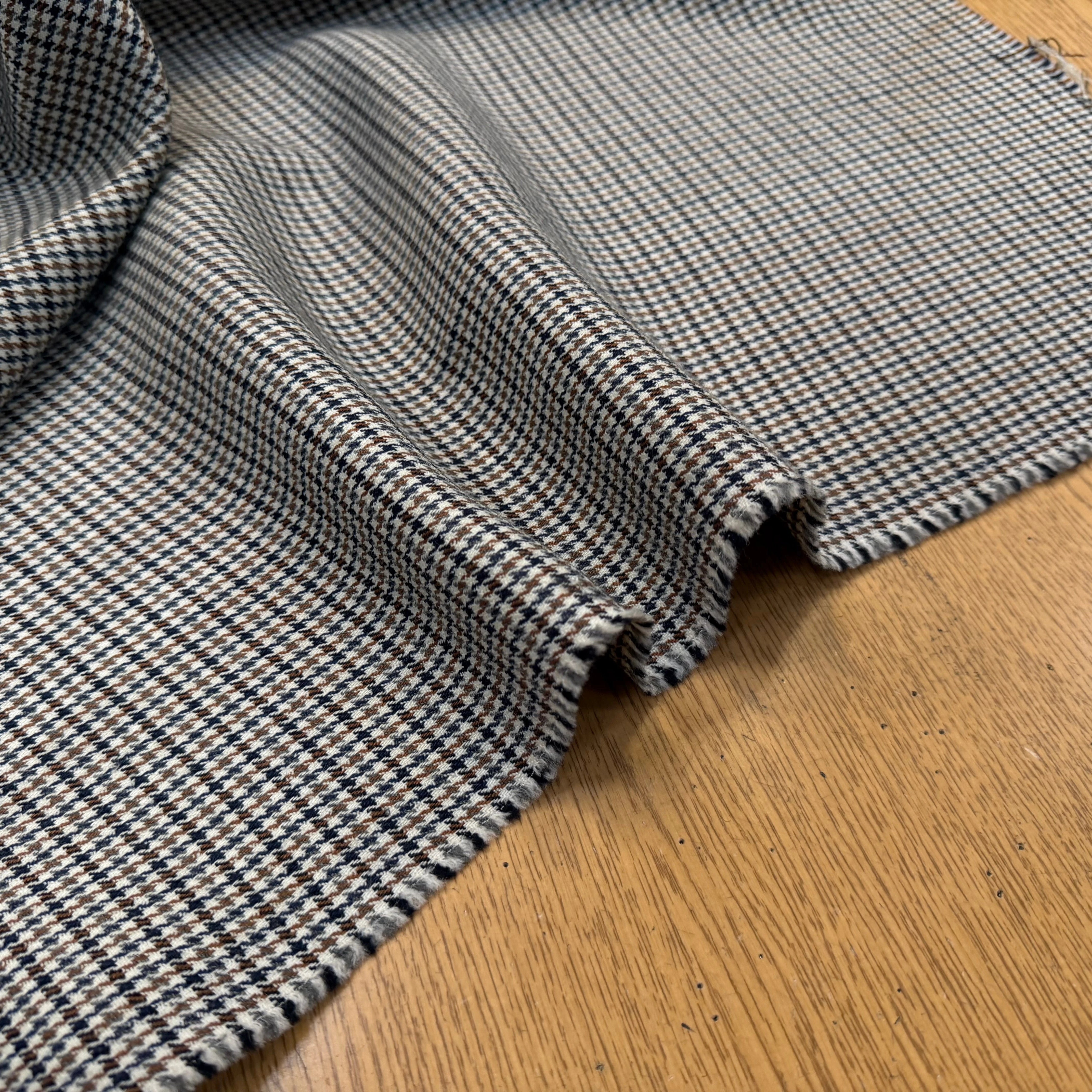 LAINAGE PIED DE POULE COULEUR AUTOMNE 51% LAINE VIERGE - My Little Coupon