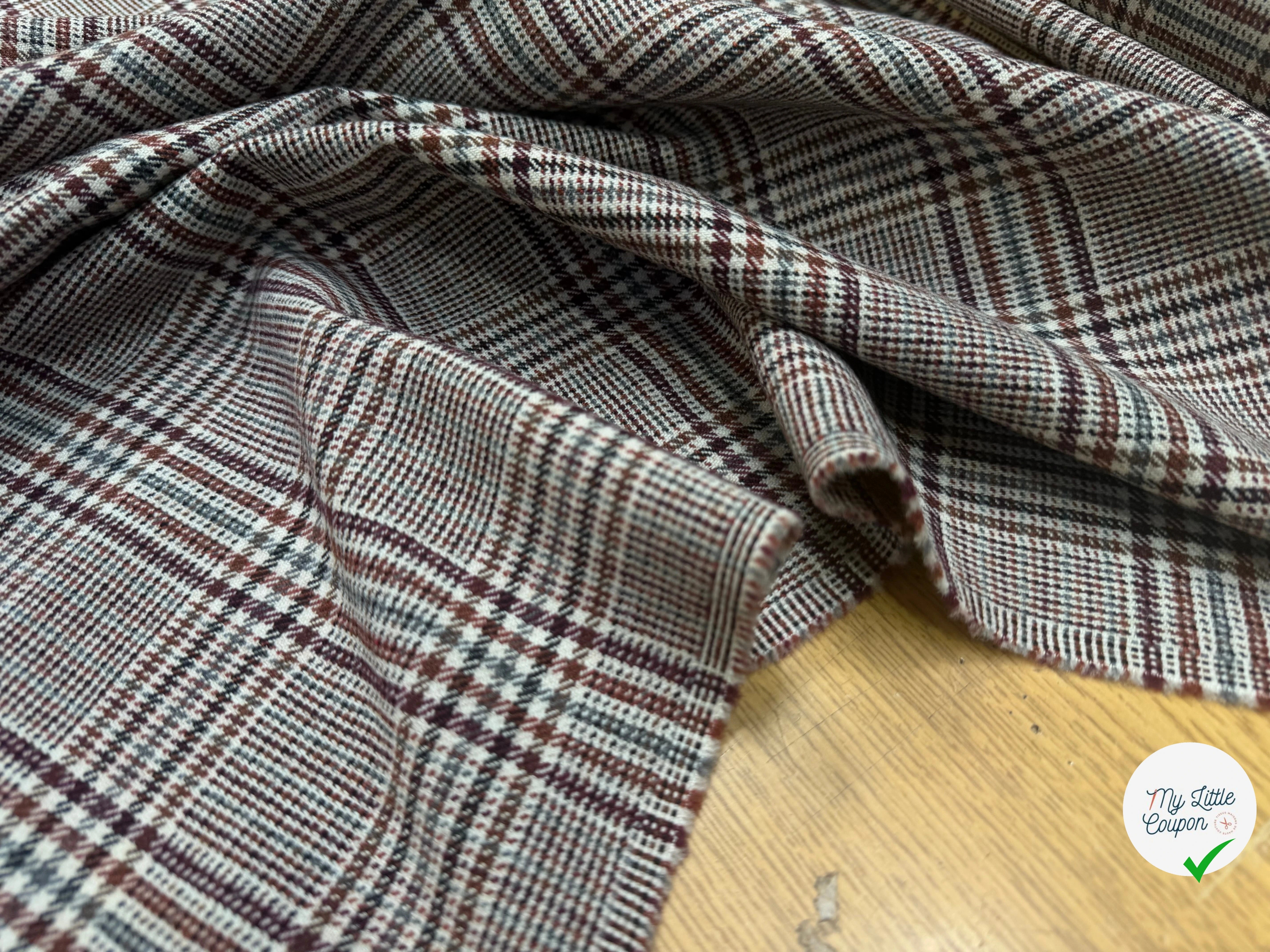 LAINAGE PRINCE DE GALLES COULEURS D'AUTOMNE - My Little Coupon