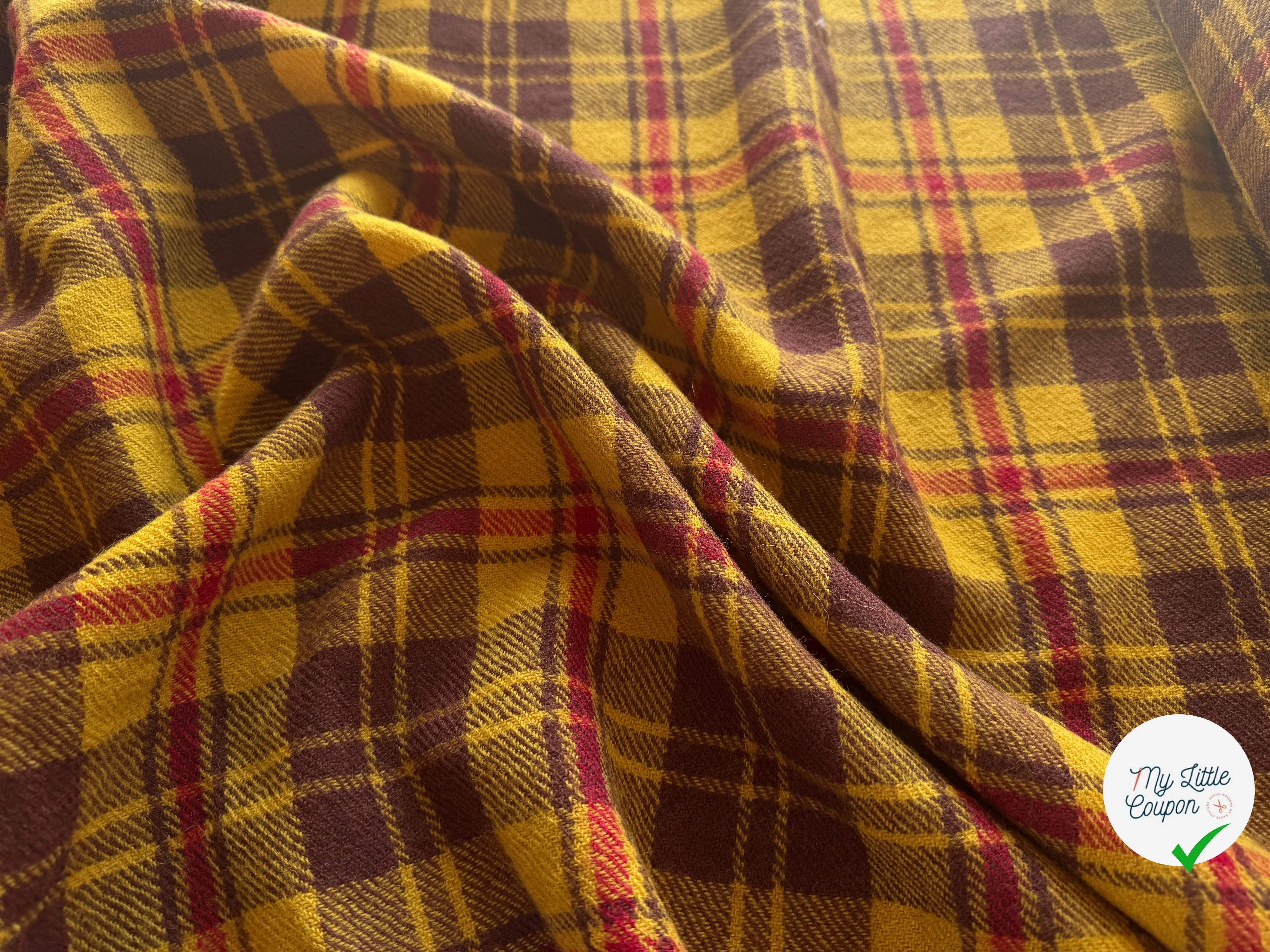 LAINAGE TARTAN 100% LAINE VIERGE - My Little Coupon