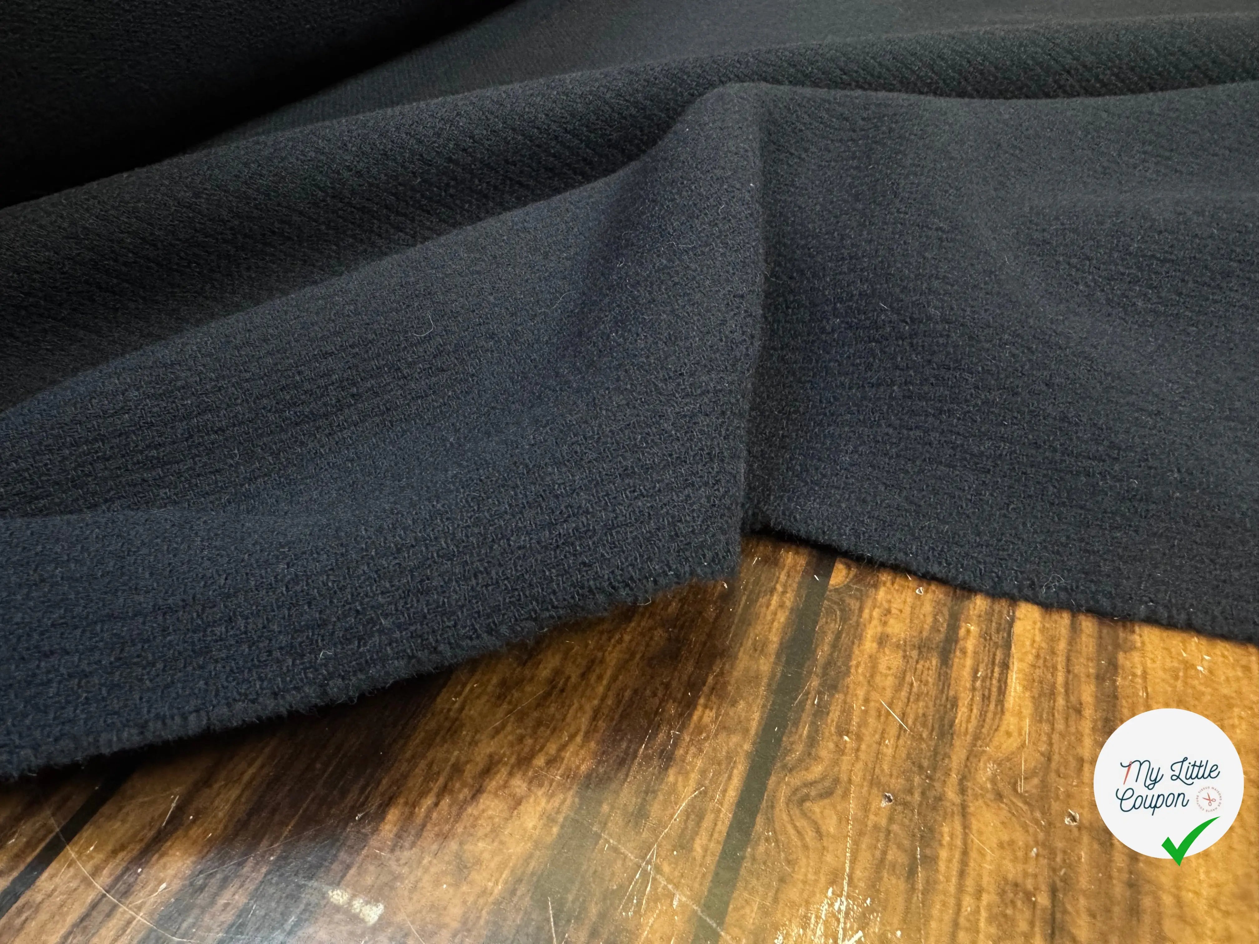 LAINANGE MANTEAU TRICOT BLEU NAVY 100% LAINE - My Little Coupon