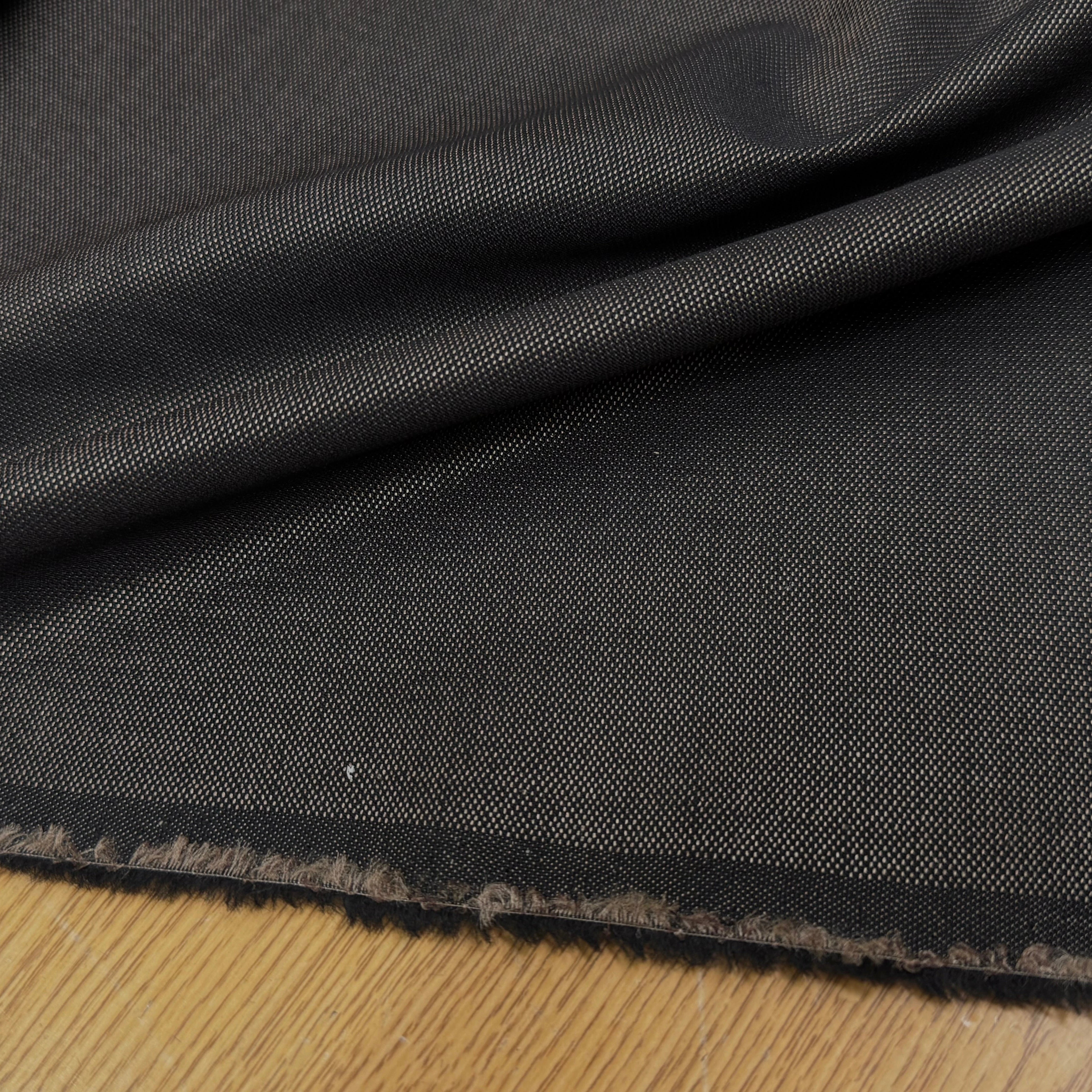 LAINE ACÉTATE MARRON TEXTURÉ LEGREMENT DORÉ - My Little Coupon