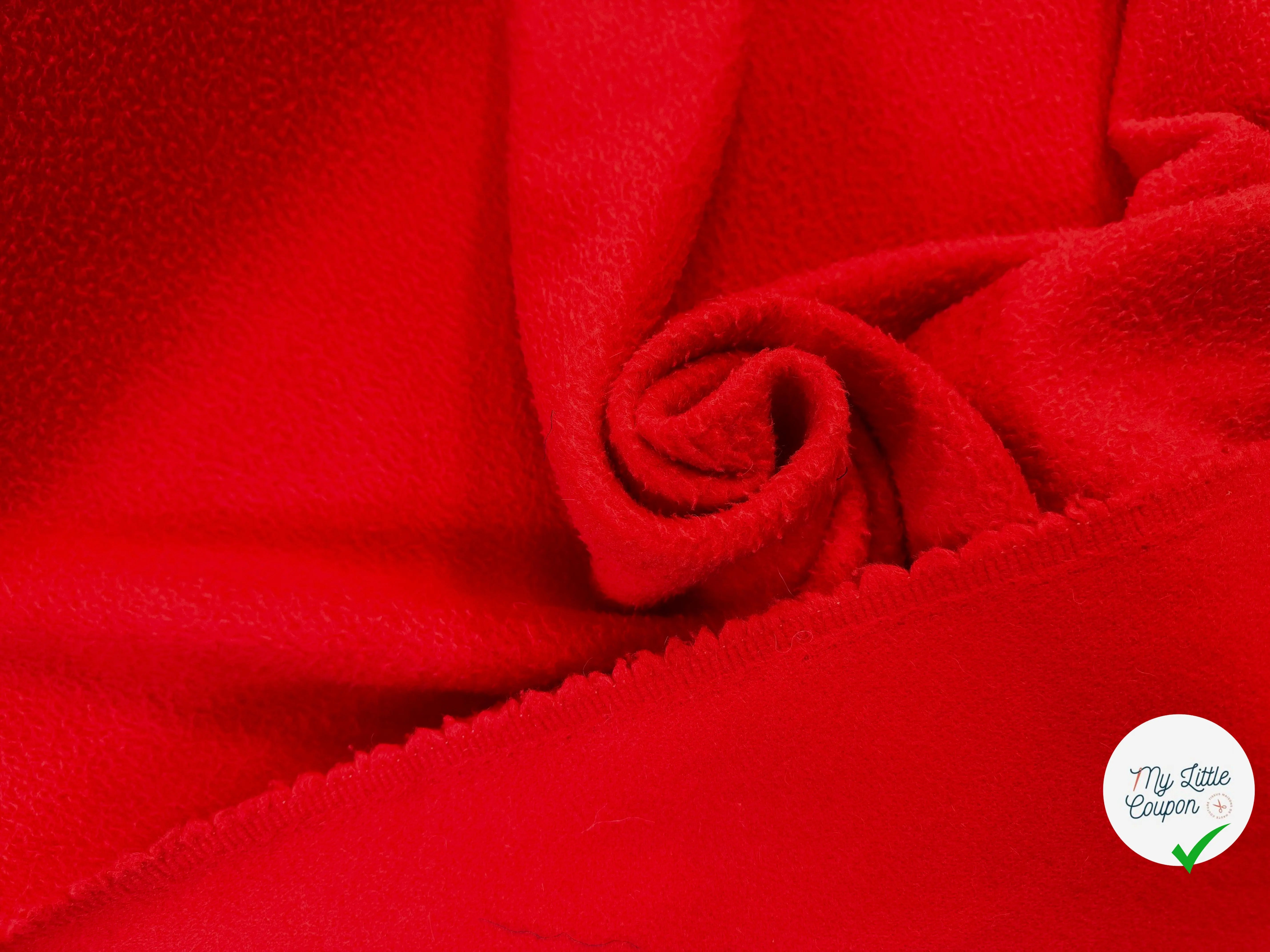 LAINE BOLÉRO ROUGE ORANGÉ ALPAGA CACHEMIRE - My Little Coupon