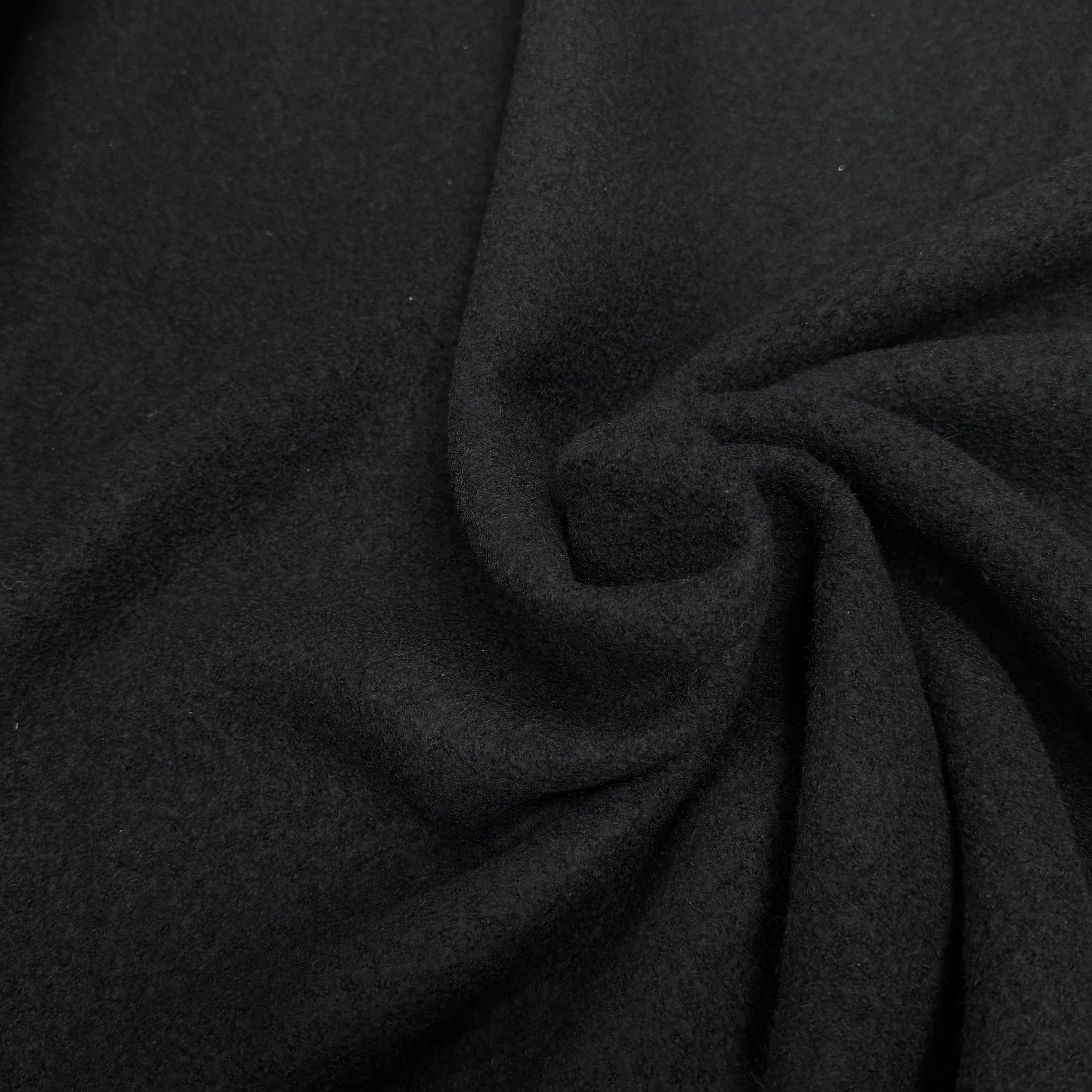 LAINE BOUILLIE NOIR STRETCH - My Little Coupon