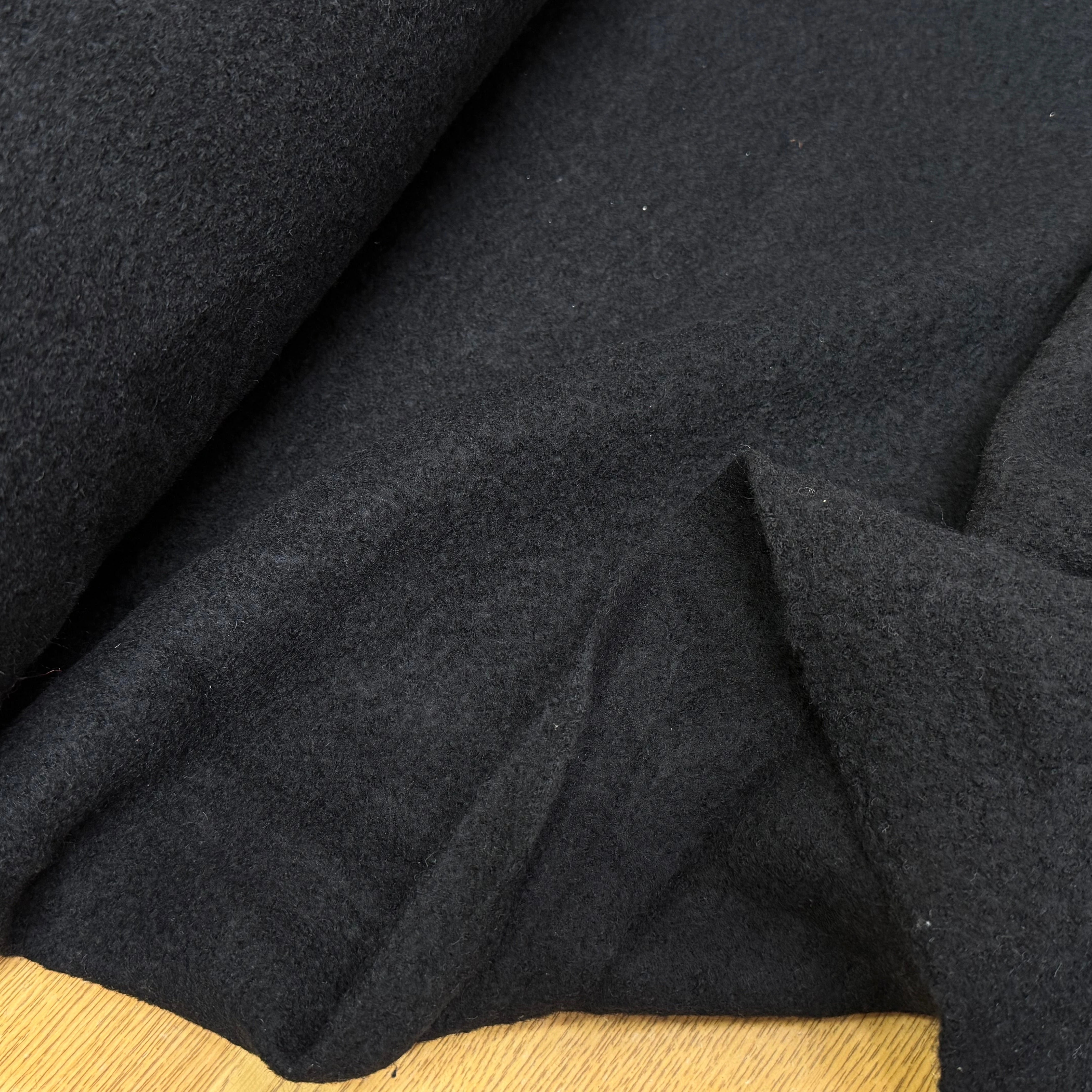 LAINE BOUILLIE NOIR STRETCH - My Little Coupon