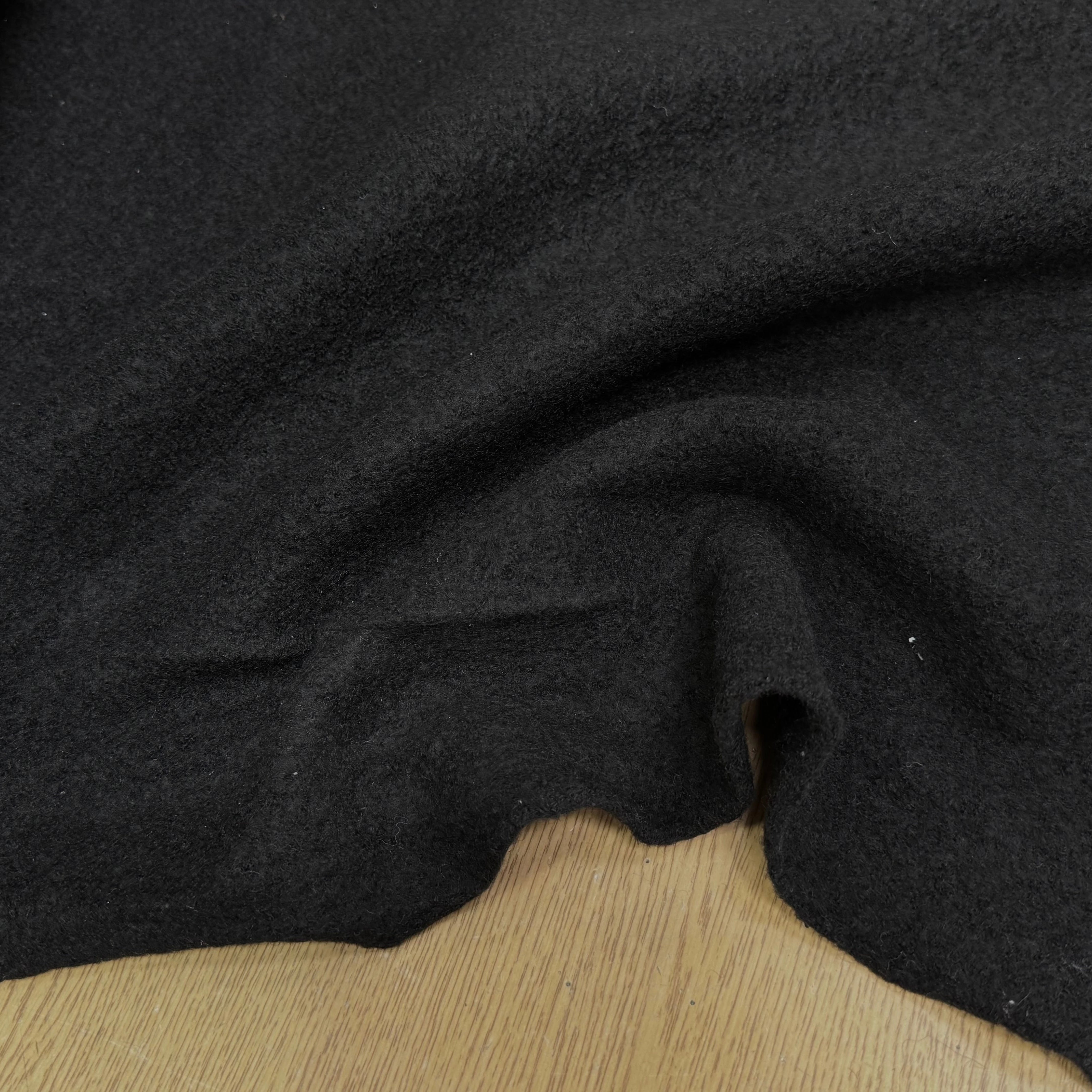 LAINE BOUILLIE NOIR STRETCH - My Little Coupon