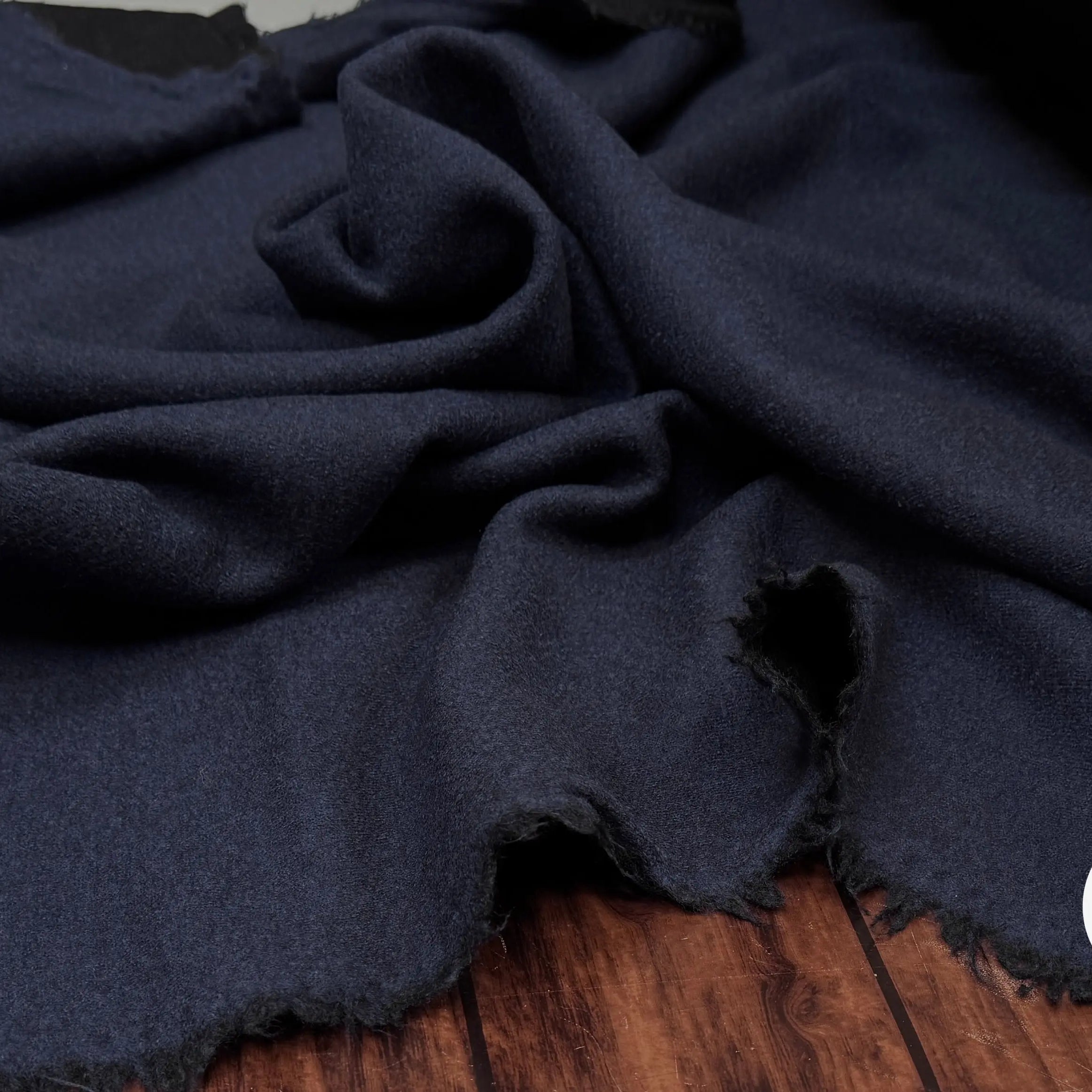 LAINE BOUILLIE RÉVERSIBLE NOIR / INDIGO - My Little Coupon