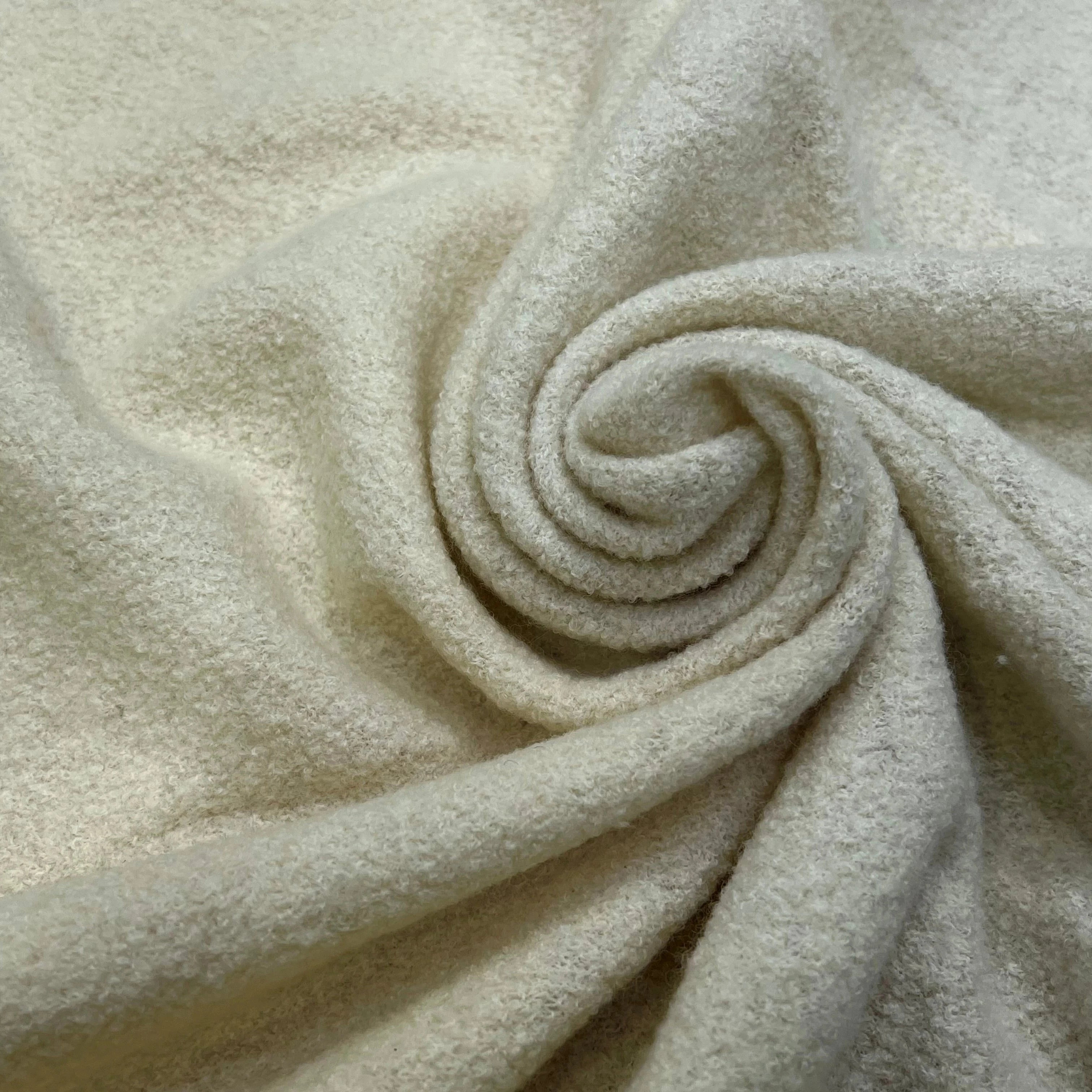 LAINE BOUILLIE TRICOT ÉCRU ULTRA STRETCH 120CM 100% LAINE - My Little Coupon