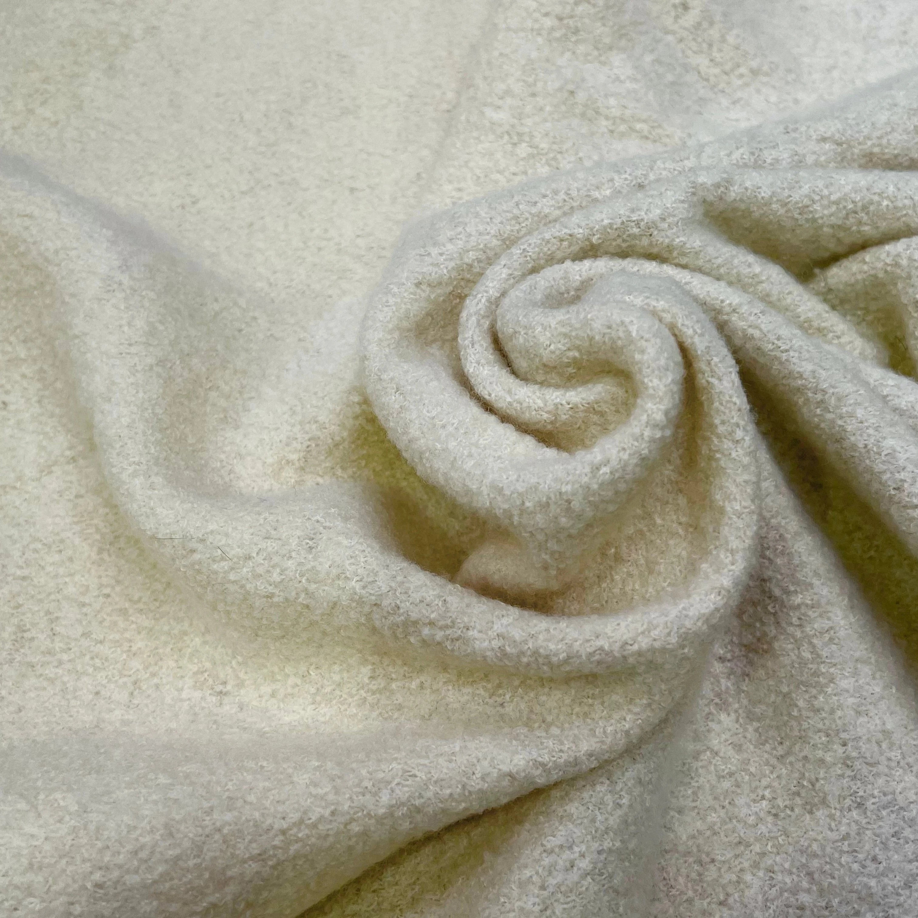 LAINE BOUILLIE TRICOT ÉCRU ULTRA STRETCH 120CM 100% LAINE - My Little Coupon