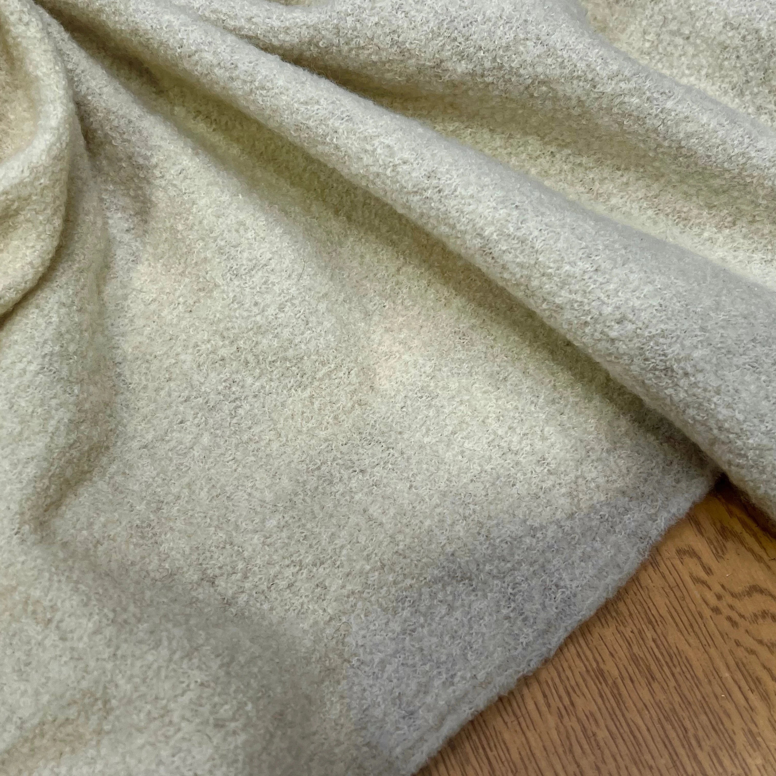 LAINE BOUILLIE TRICOT ÉCRU ULTRA STRETCH 120CM 100% LAINE - My Little Coupon