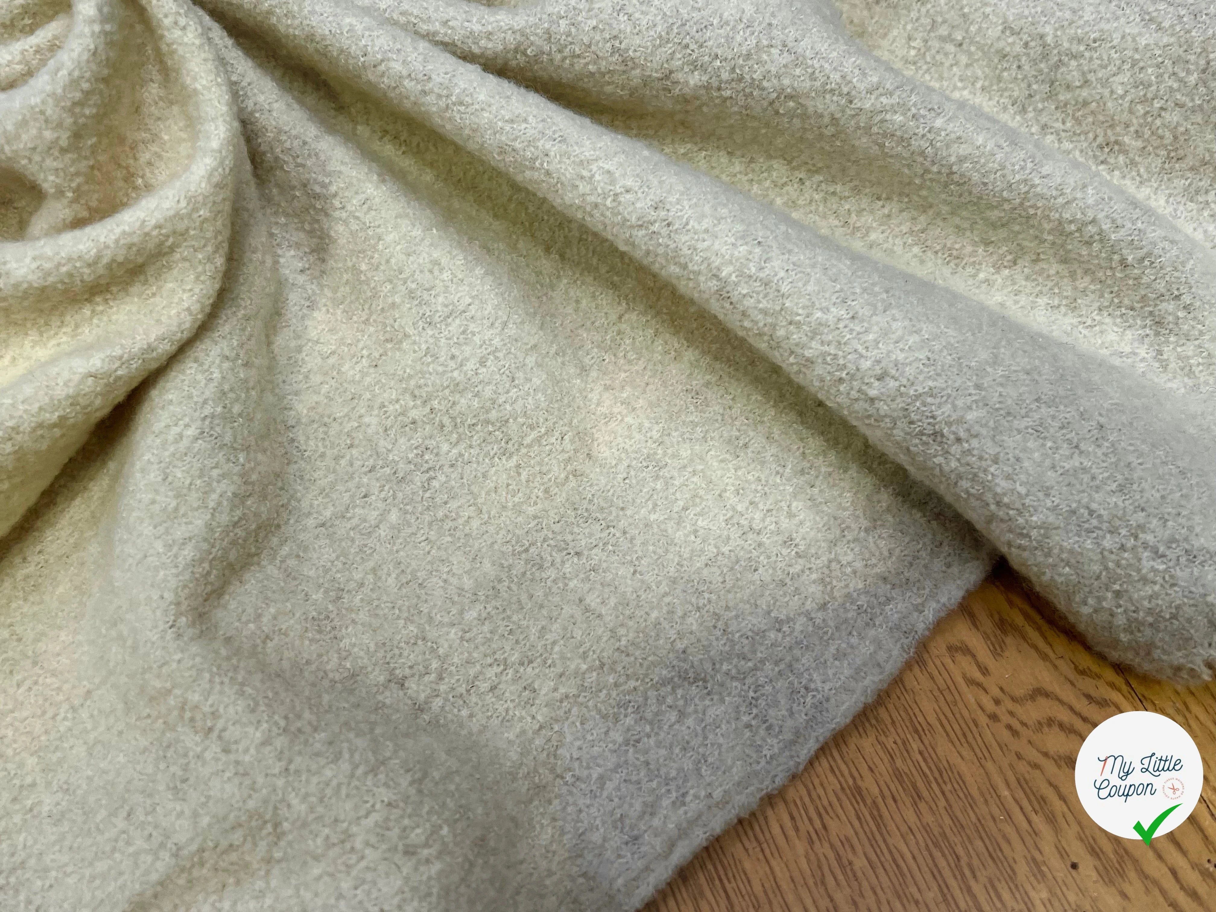 LAINE BOUILLIE TRICOT ÉCRU ULTRA STRETCH 120CM 100% LAINE - My Little Coupon