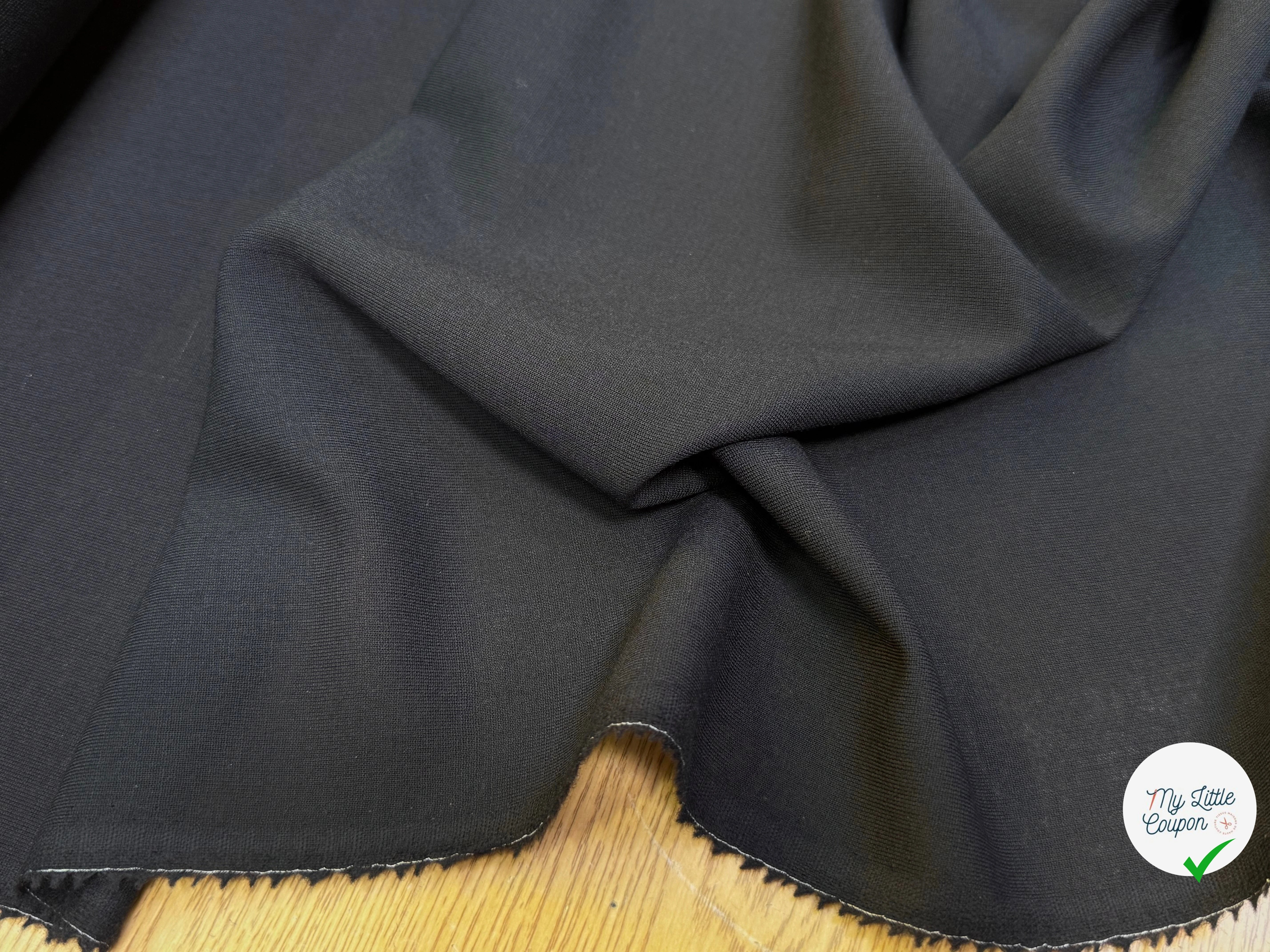 LAINE D'ÉTÉ FLUIDE COUTURE NOIR - My Little Coupon