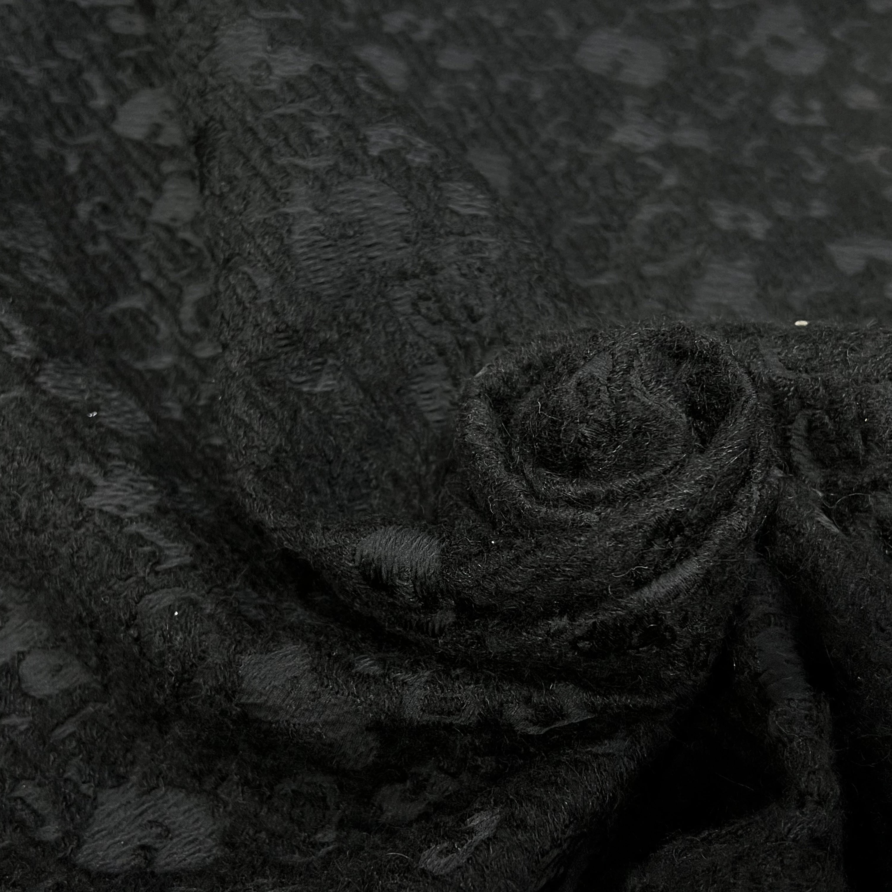 LAINE JACQUARD NOIR 50% LAINE SOUPLE - My Little Coupon