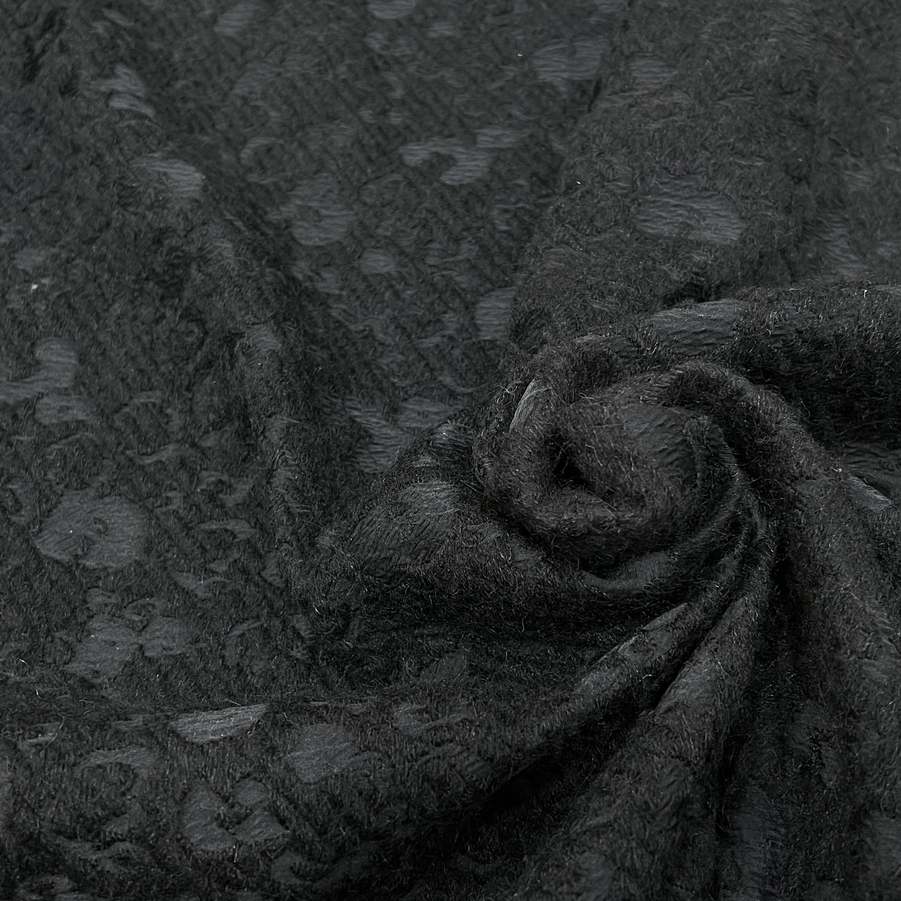 LAINE JACQUARD NOIR 50% LAINE SOUPLE - My Little Coupon