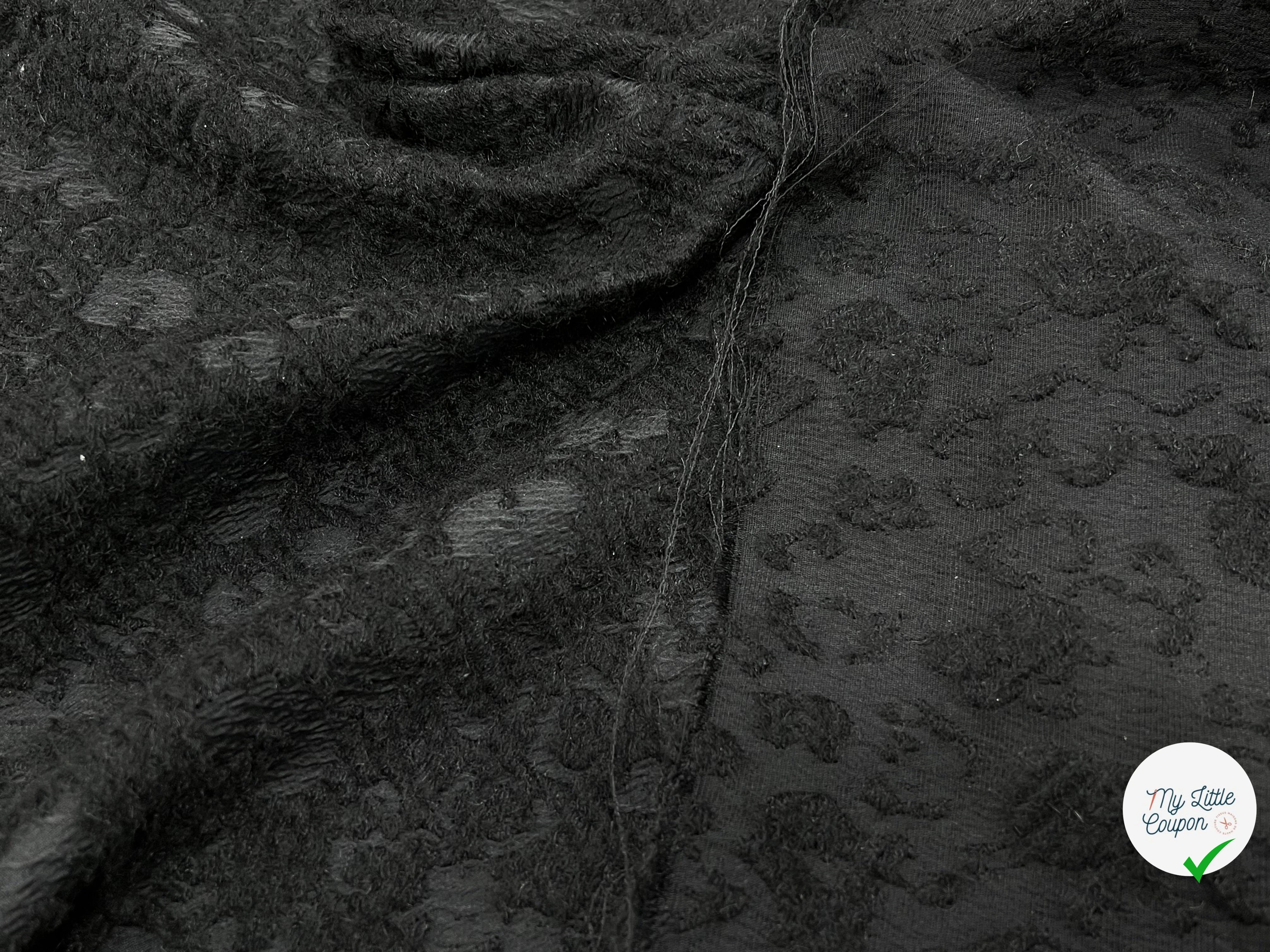 LAINE JACQUARD NOIR 50% LAINE SOUPLE - My Little Coupon