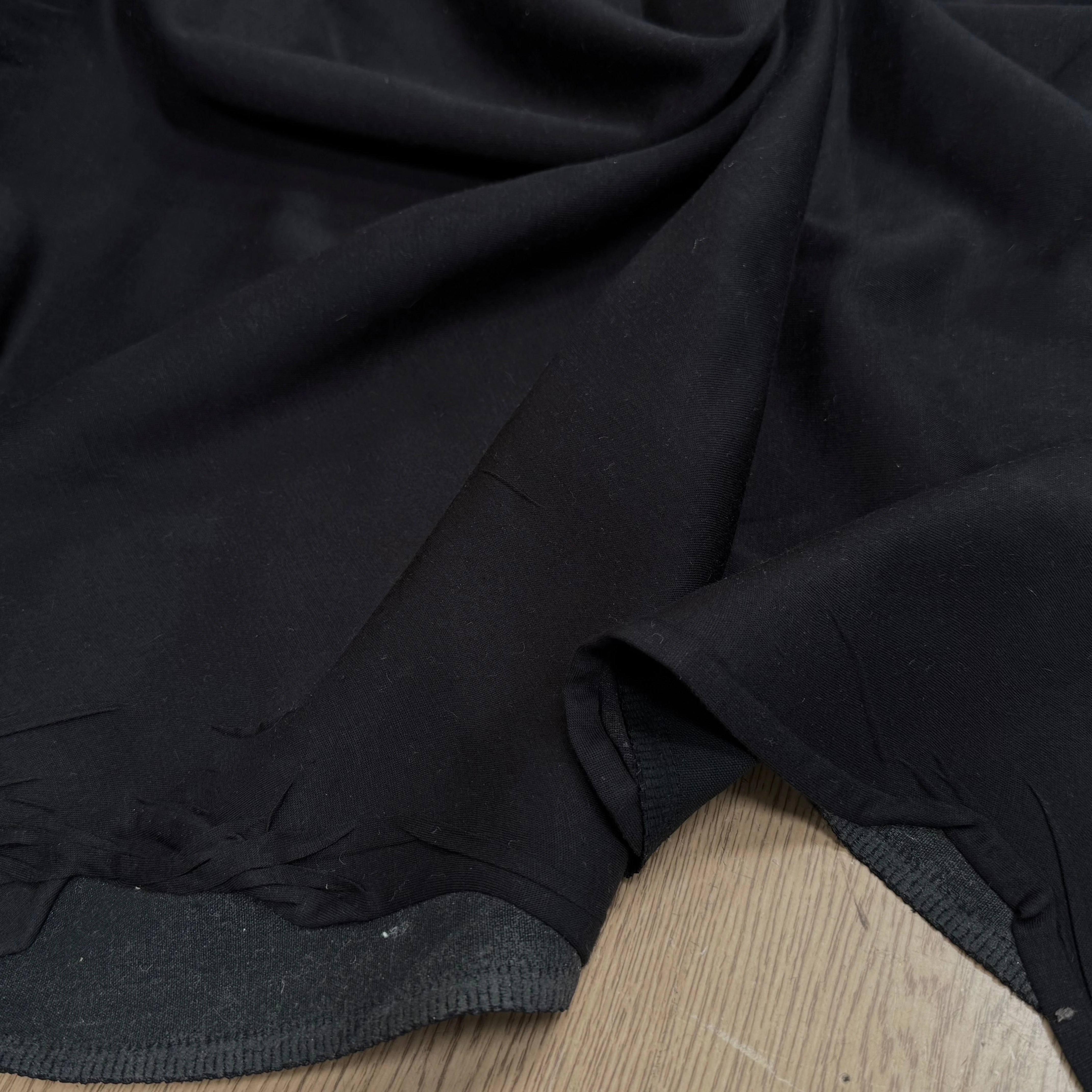 LAINE THERMOCOLLÉE NOIR LÉGÈREMENT STRETCH - My Little Coupon