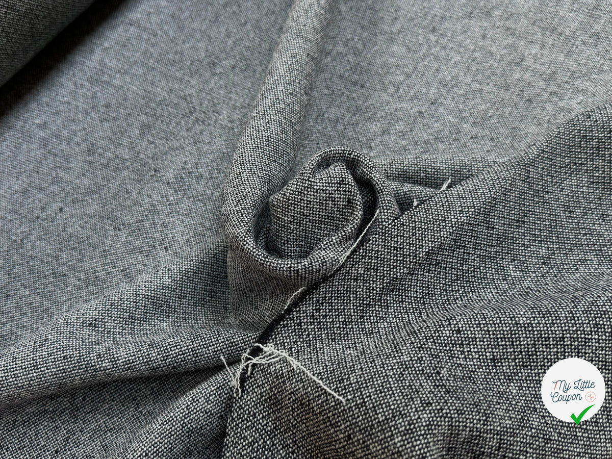 LAINE TRICOTÉE TRÈS BELLE GRIS CHINÉ - My Little Coupon