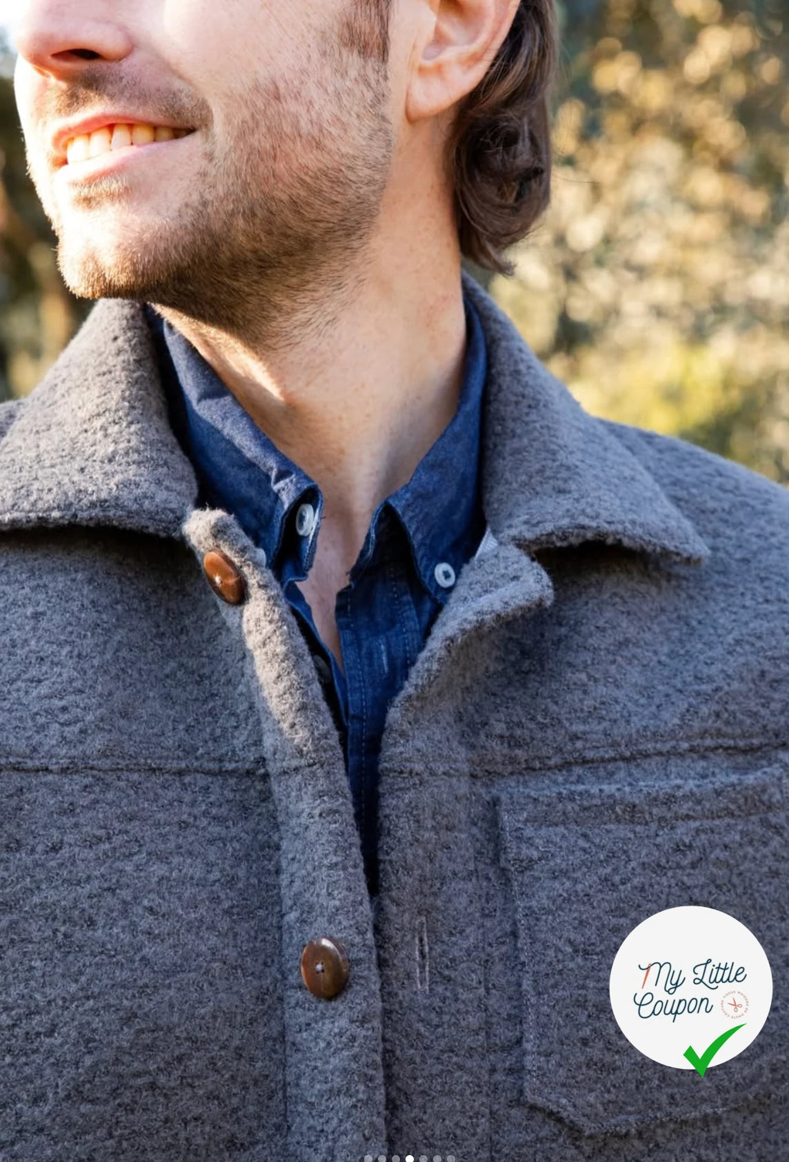 LAINE VIERGE ET BABY LAMA EFFET BOUCLÉ ASTRAKAN GRIS CHINE - My Little Coupon