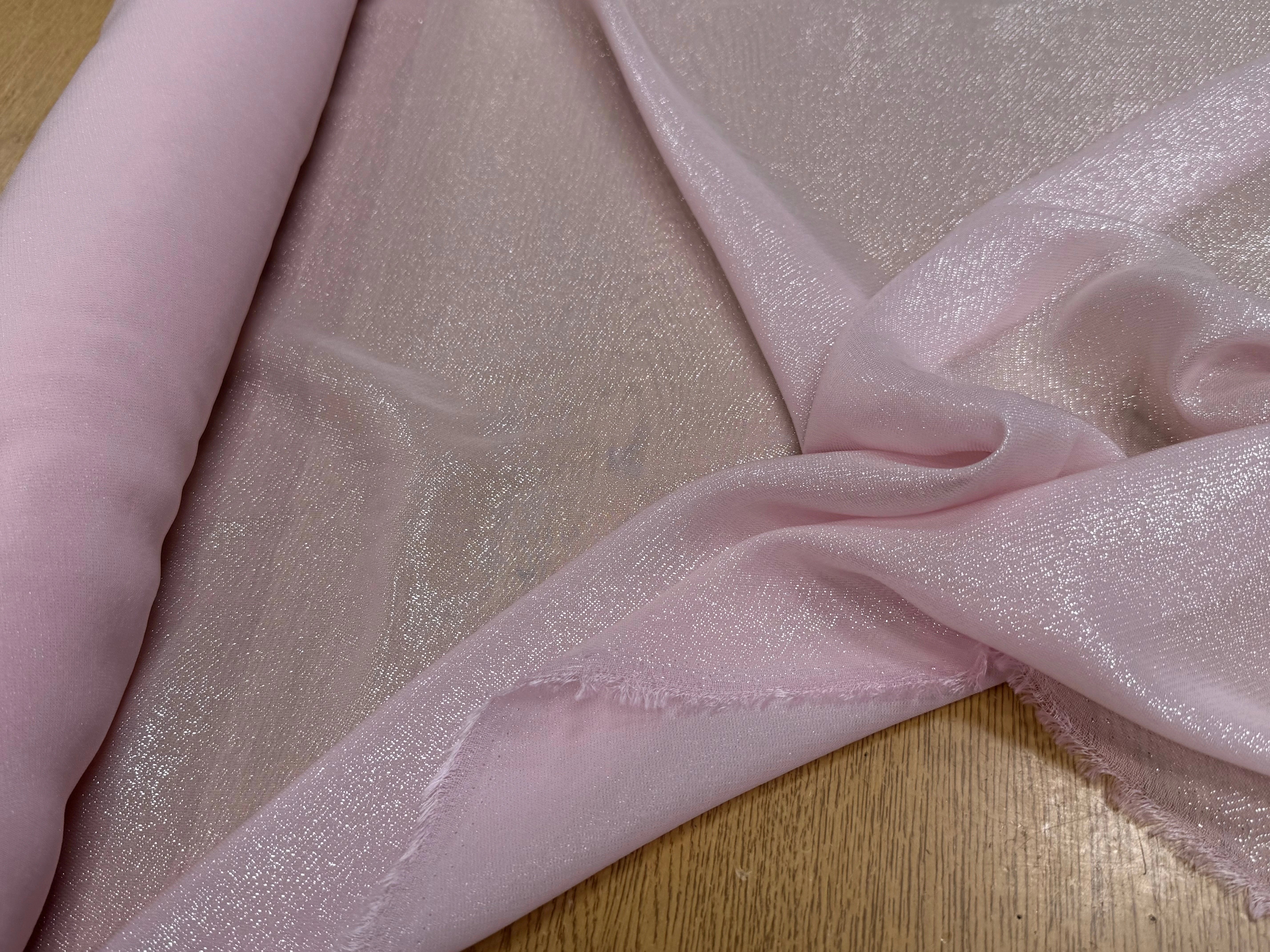 LAMÉ VISCOSE ROSE BARBE À PAPA - My Little Coupon