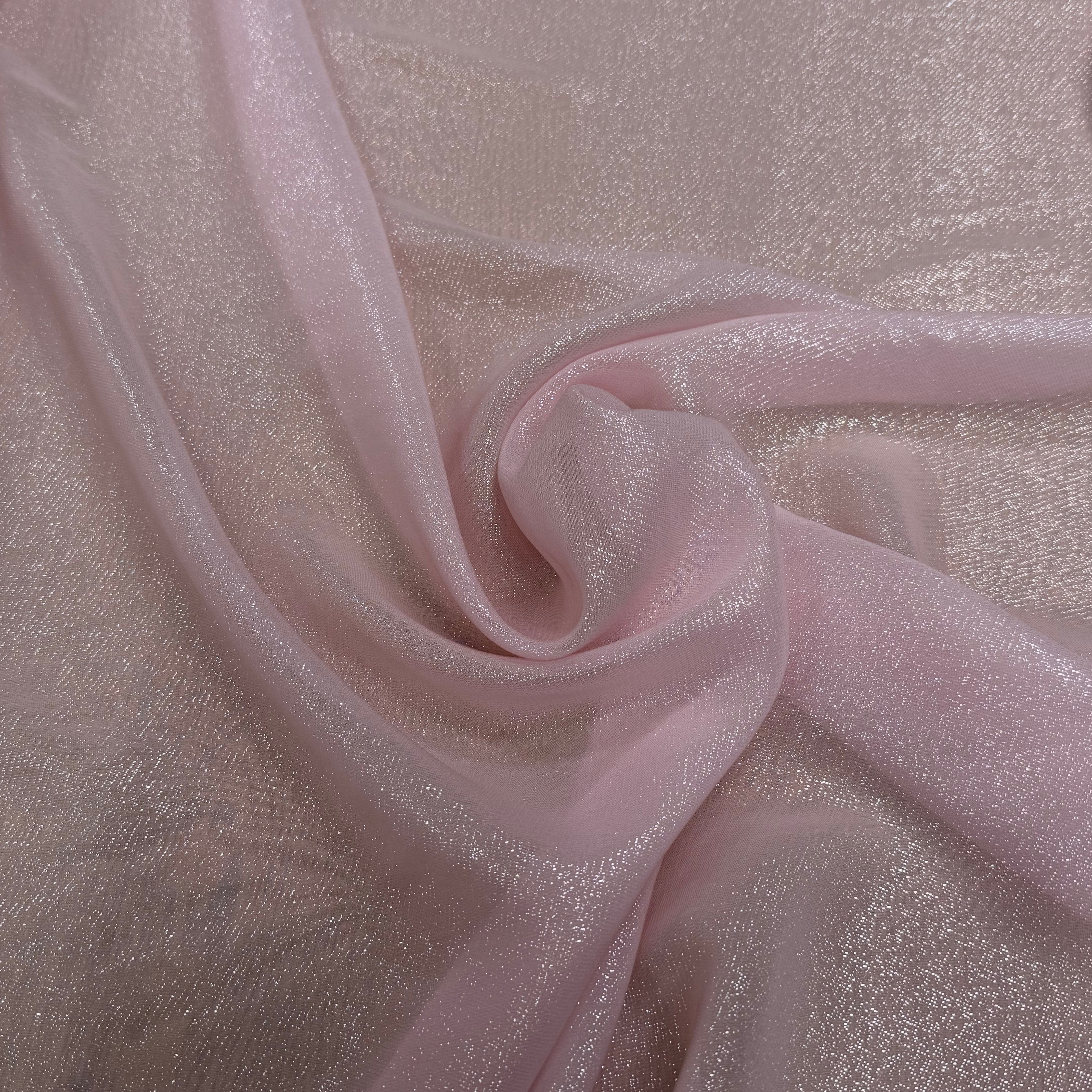 LAMÉ VISCOSE ROSE BARBE À PAPA - My Little Coupon