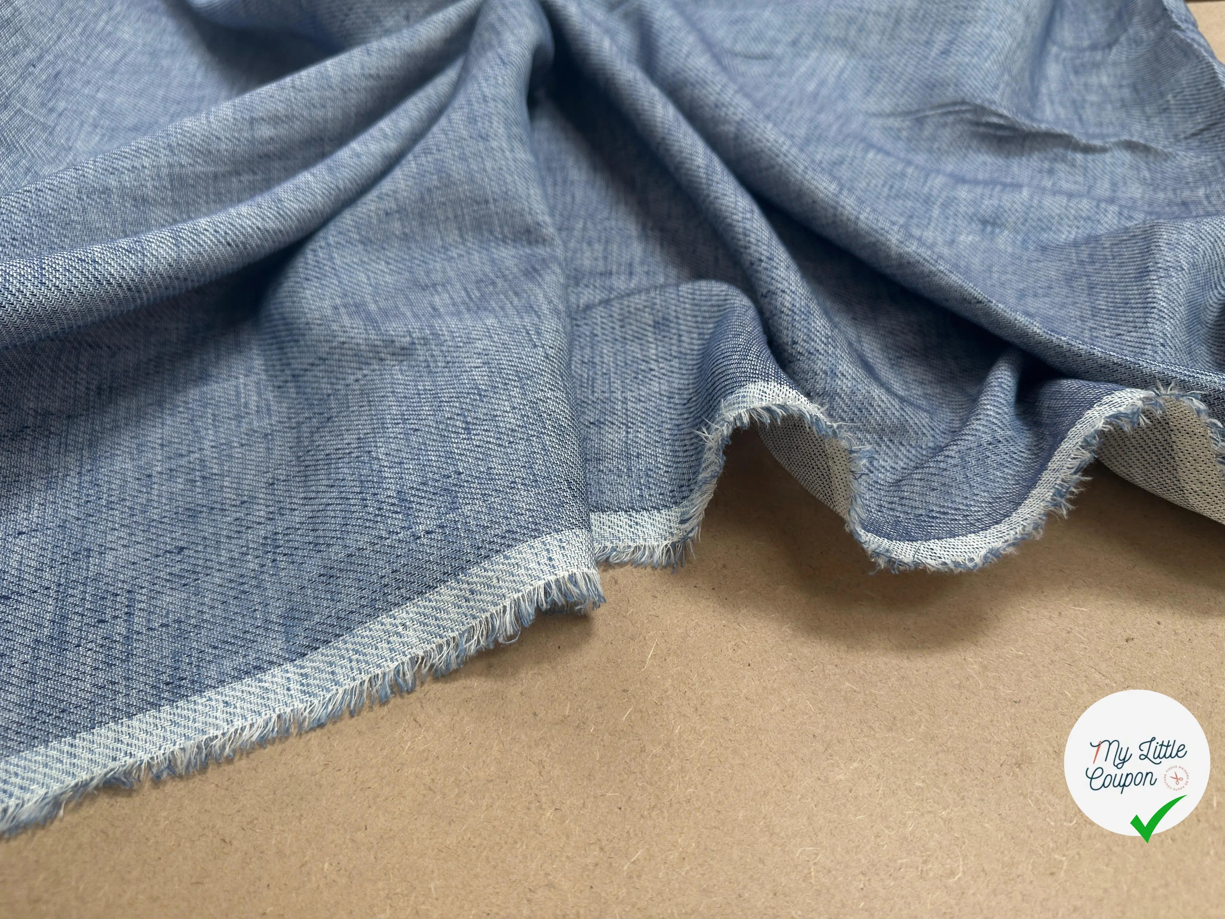 LIN COTON DE BLEU CHINÉ - My Little Coupon