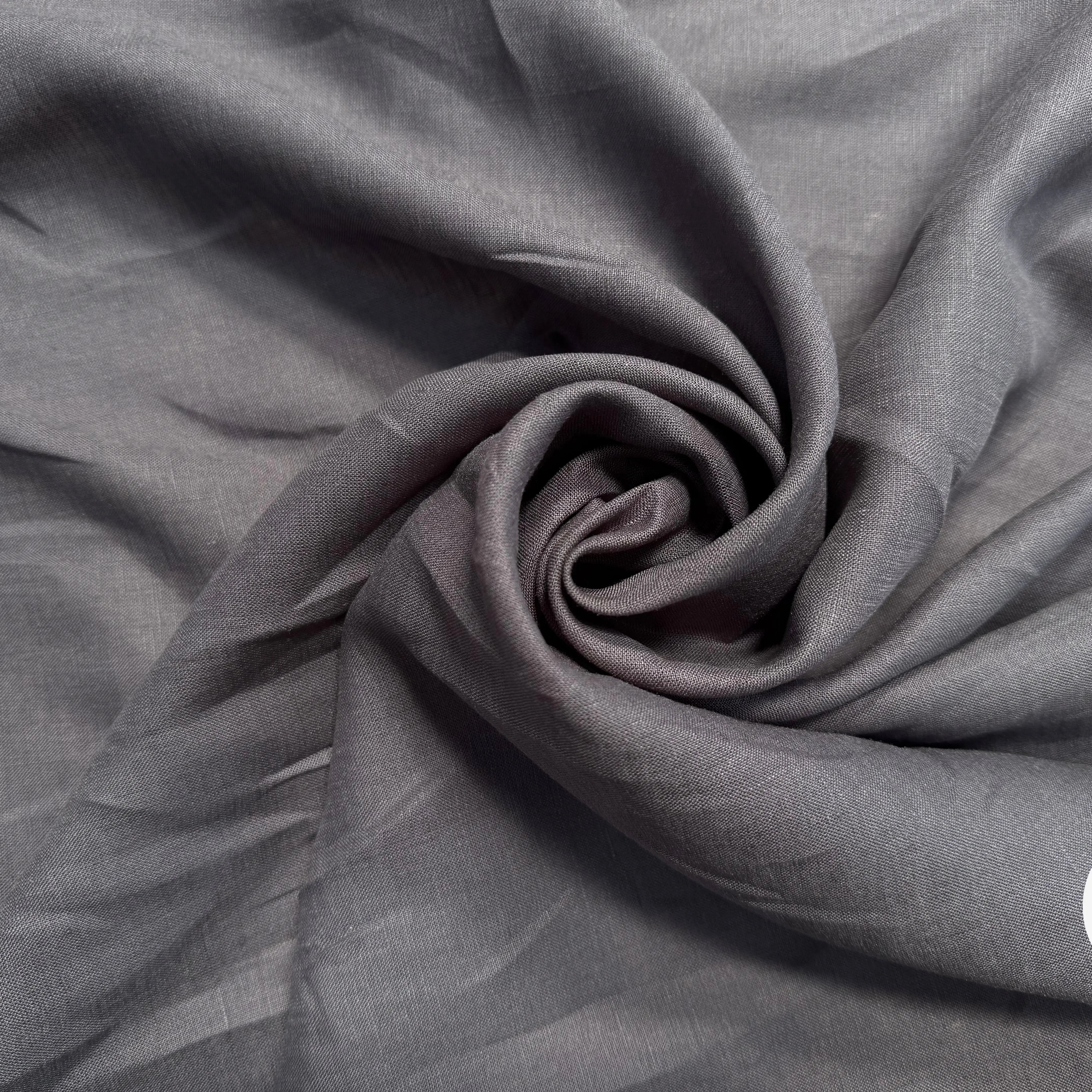 LIN GRIS FONCÉ UNI - My Little Coupon