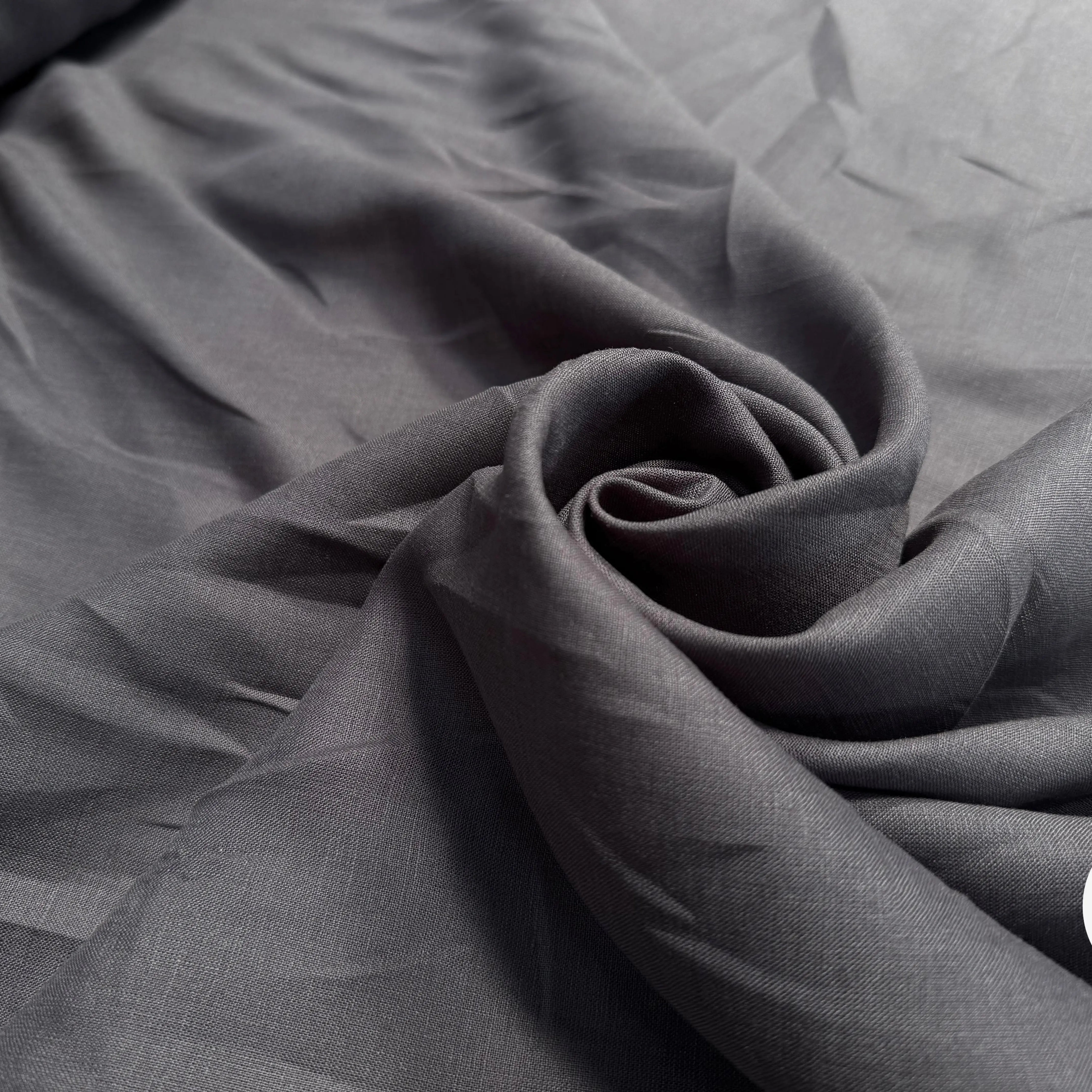 LIN GRIS FONCÉ UNI - My Little Coupon