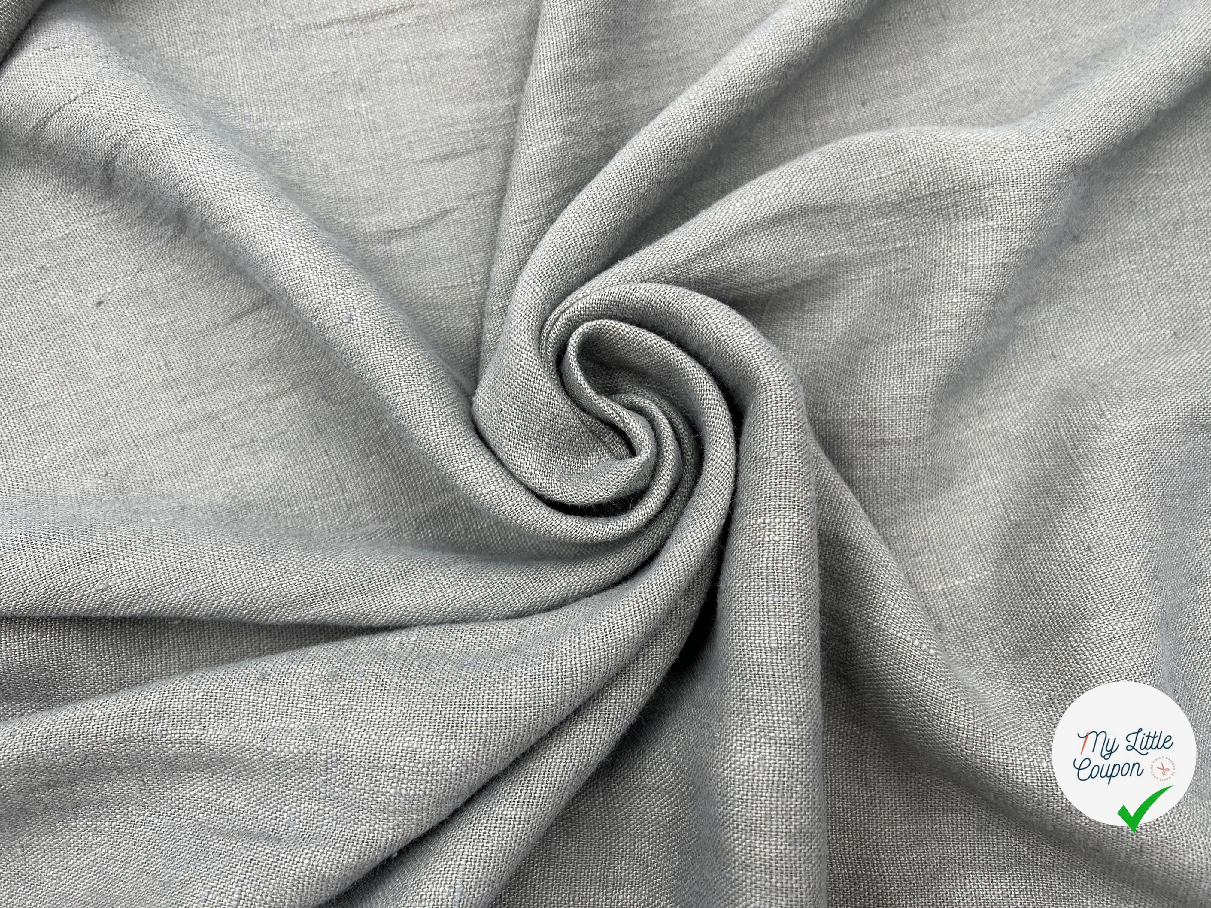 LIN GRIS QUALITÉ ITALIENNE - My Little Coupon - tissu - coudre