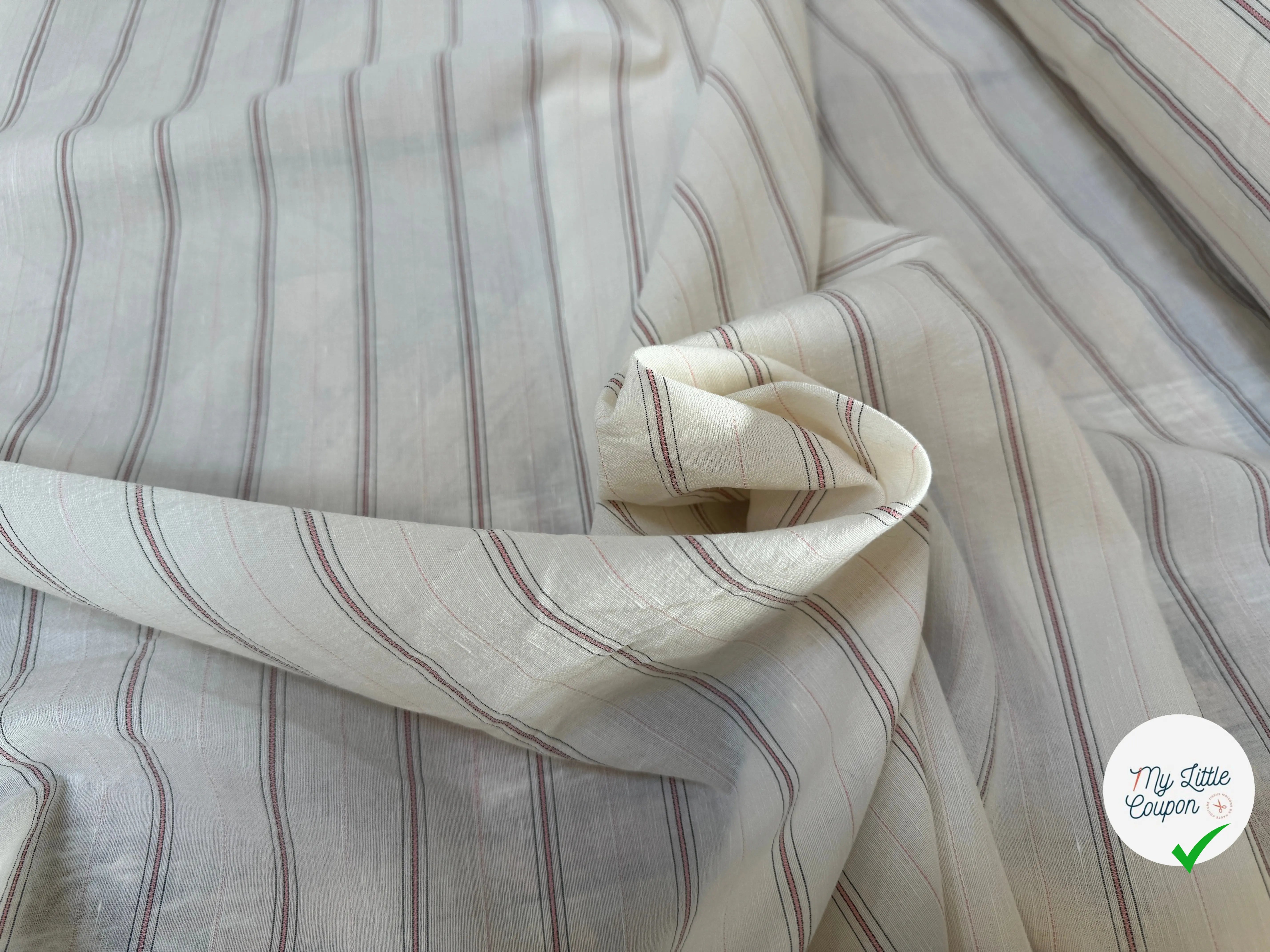 LIN LEGER RAYURES TEXTURÉ - My Little Coupon