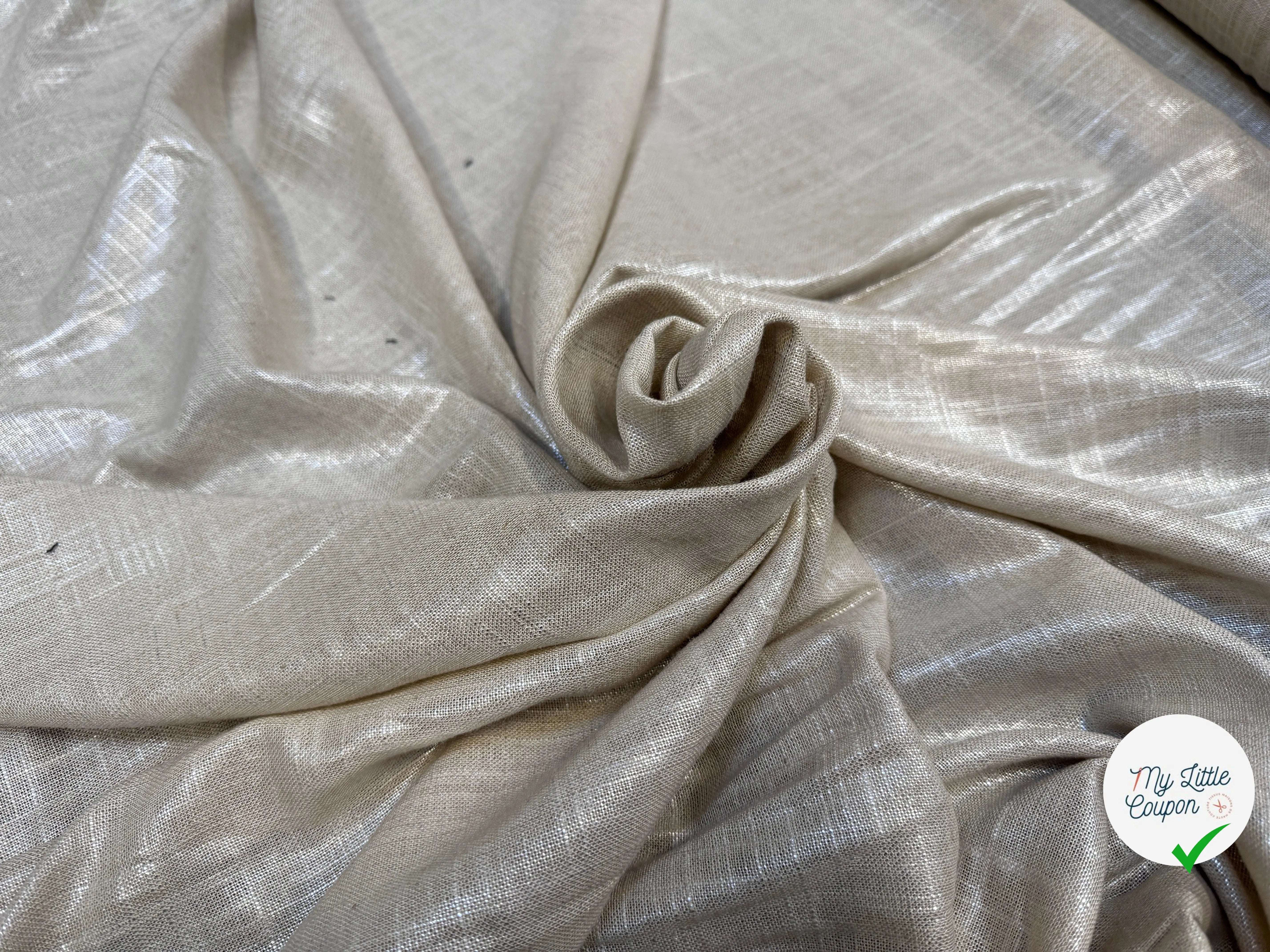 LIN SCHINTZÉ BRILLANT COULEUR NATURELLE - My Little Coupon