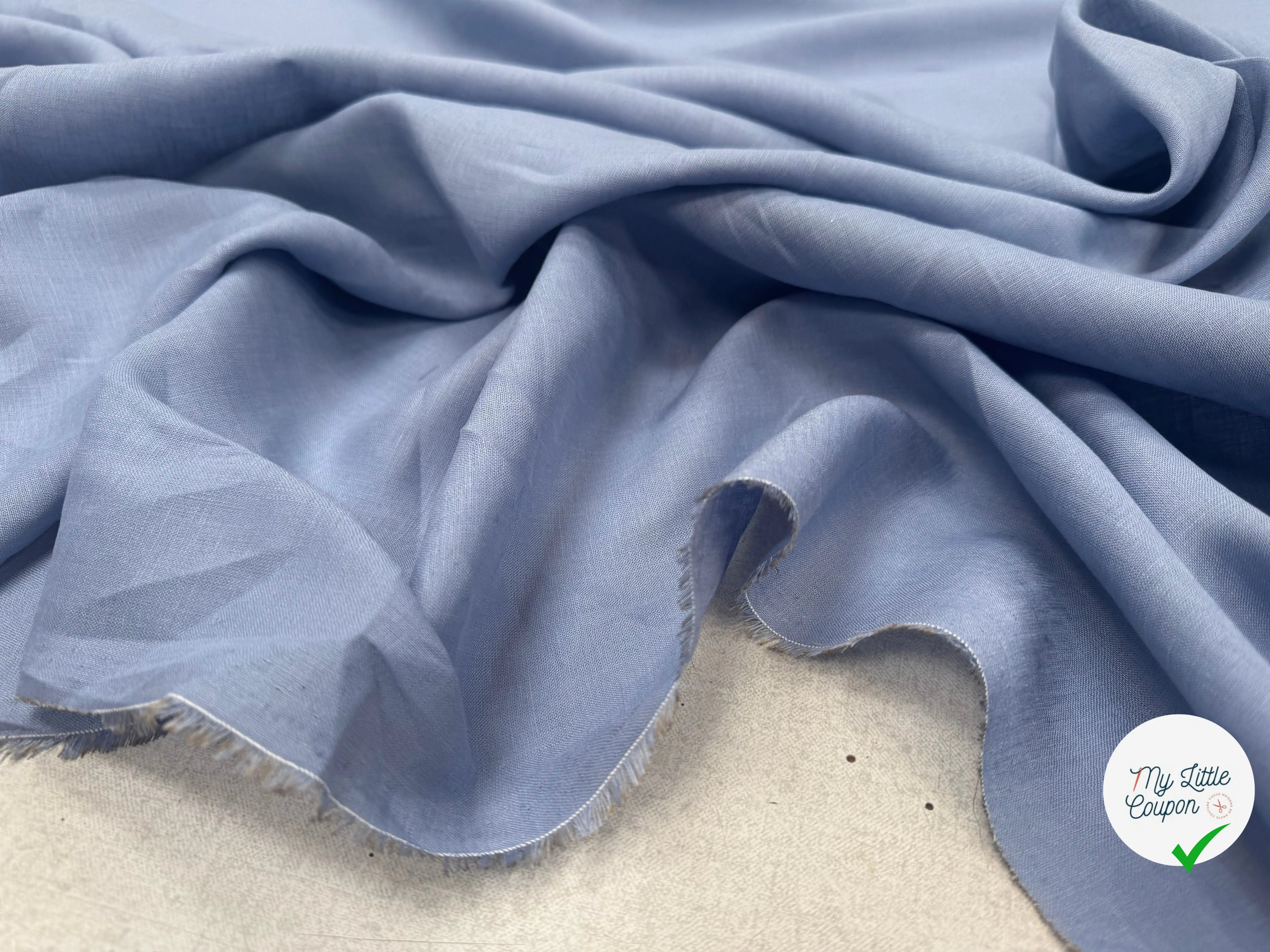 LIN UNI 100% LIN U2012 BLEU GRIS - My Little Coupon