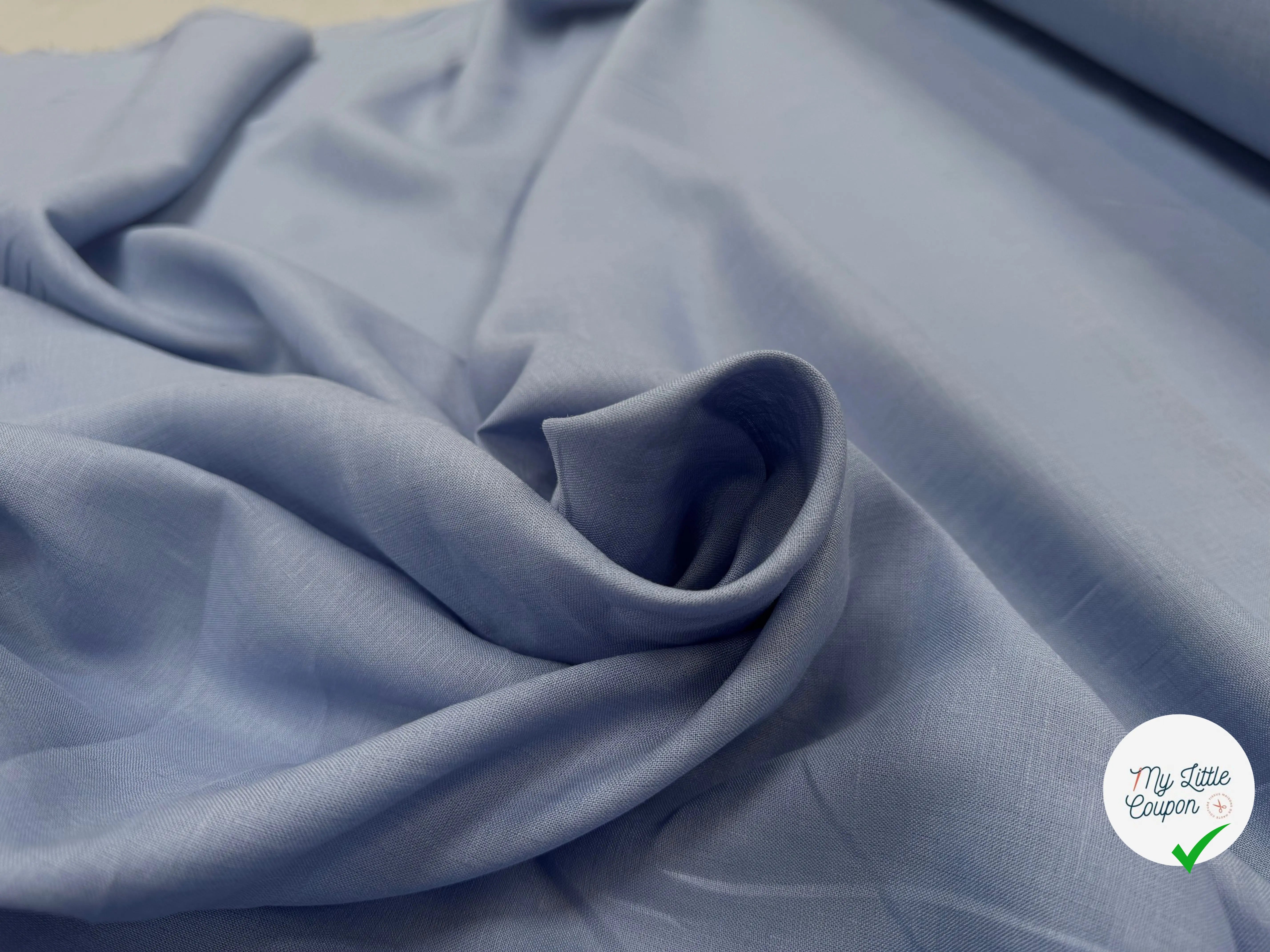 LIN UNI 100% LIN U2012 BLEU GRIS - My Little Coupon