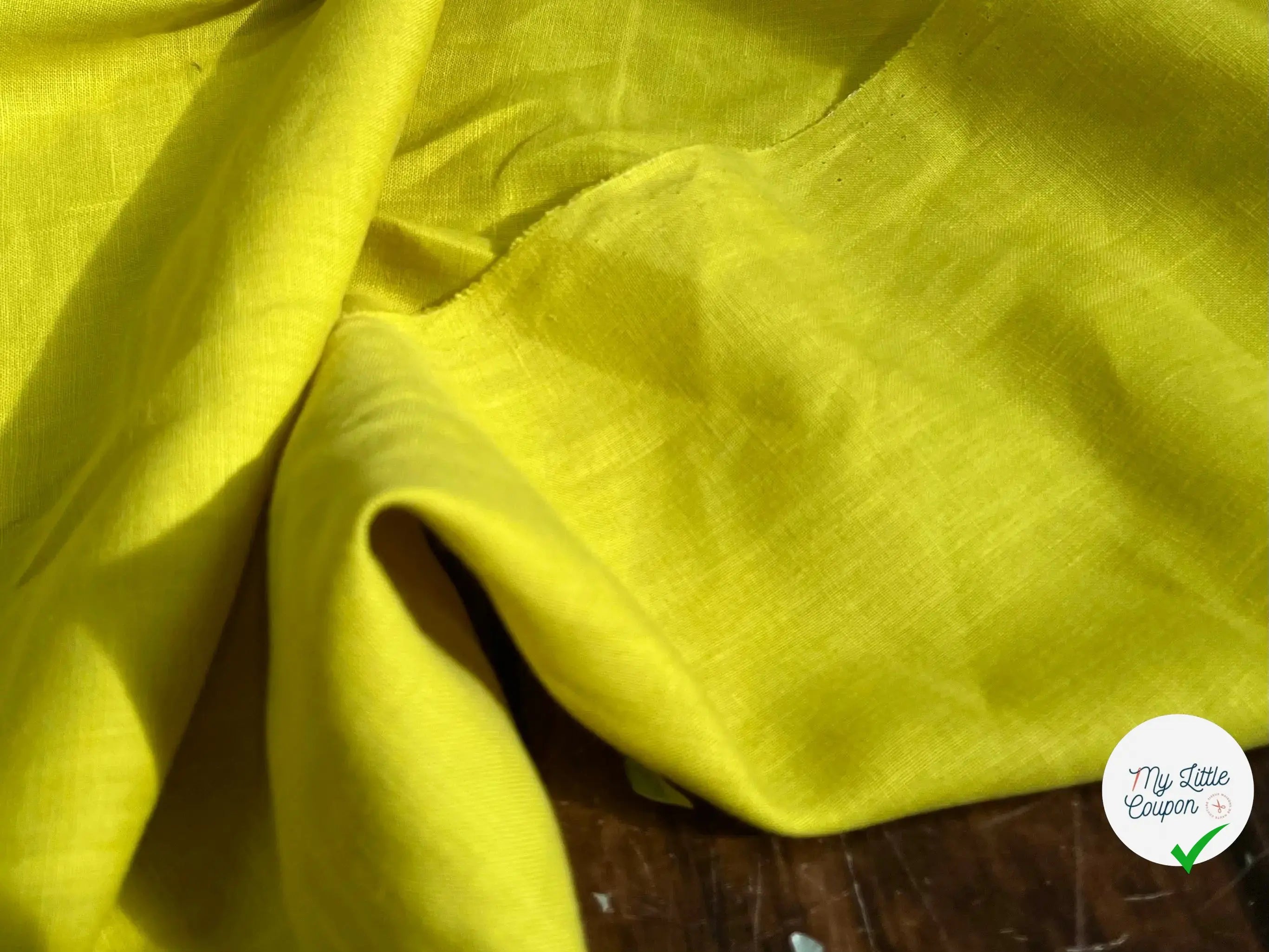 (Chute) LIN UNI 100% LIN U202 JAUNE GAZANIA - My Little Coupon