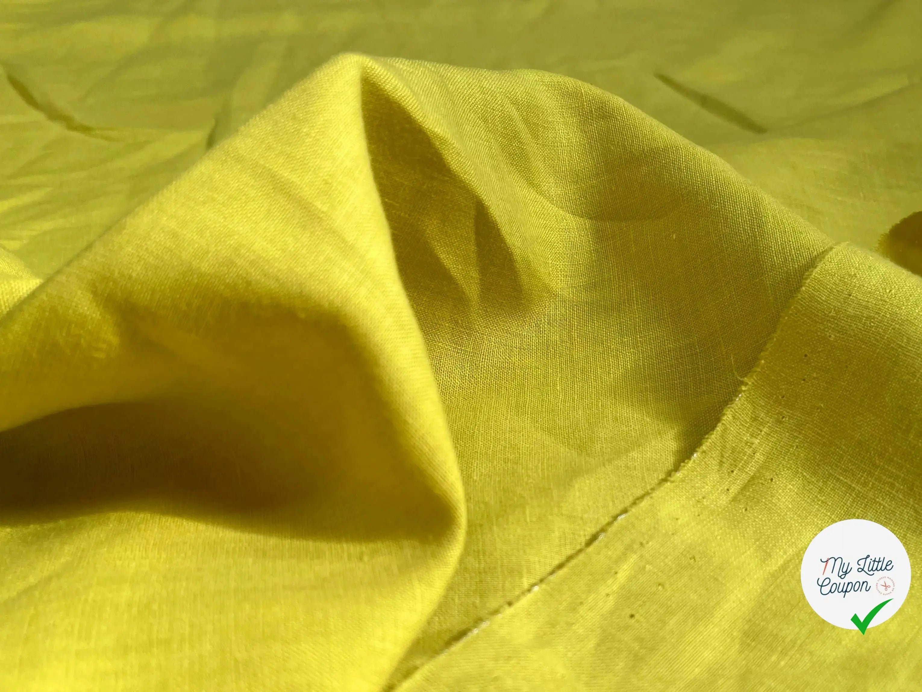 (Chute) LIN UNI 100% LIN U202 JAUNE GAZANIA - My Little Coupon
