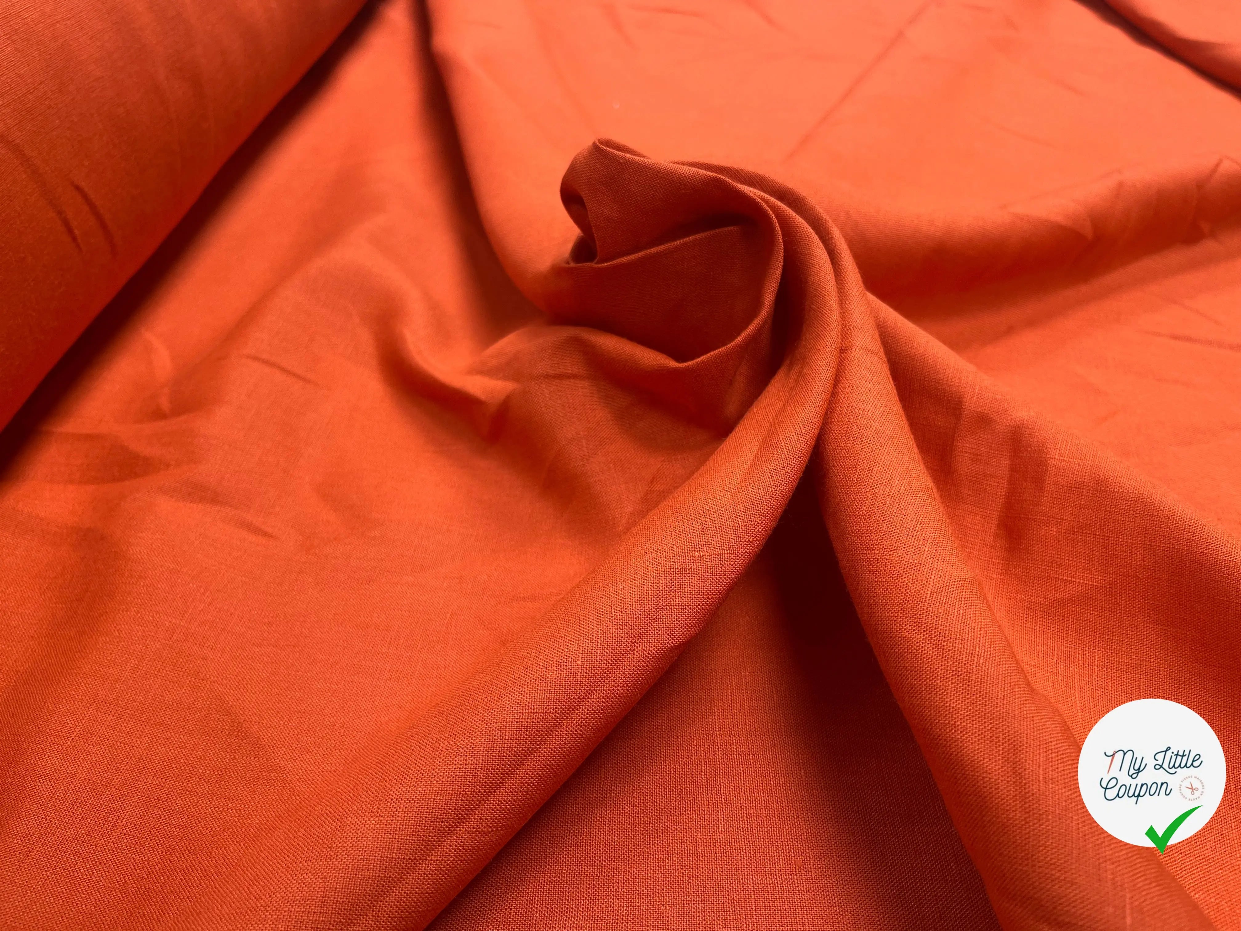 LIN UNI 100% LIN U345 CITROUILLE - My Little Coupon