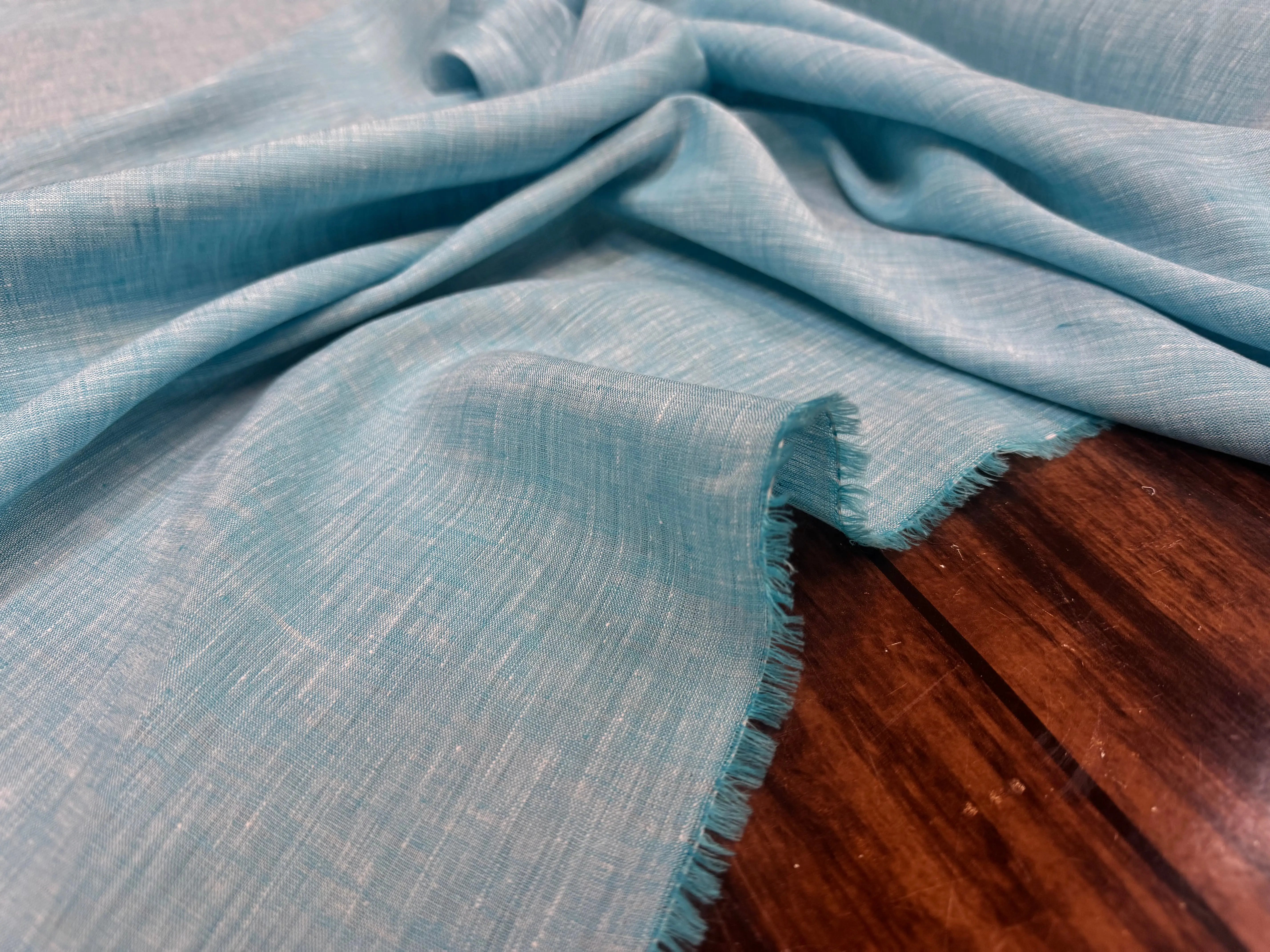 LIN UNI BLEU TURQUOISE OCÉAN - My Little Coupon