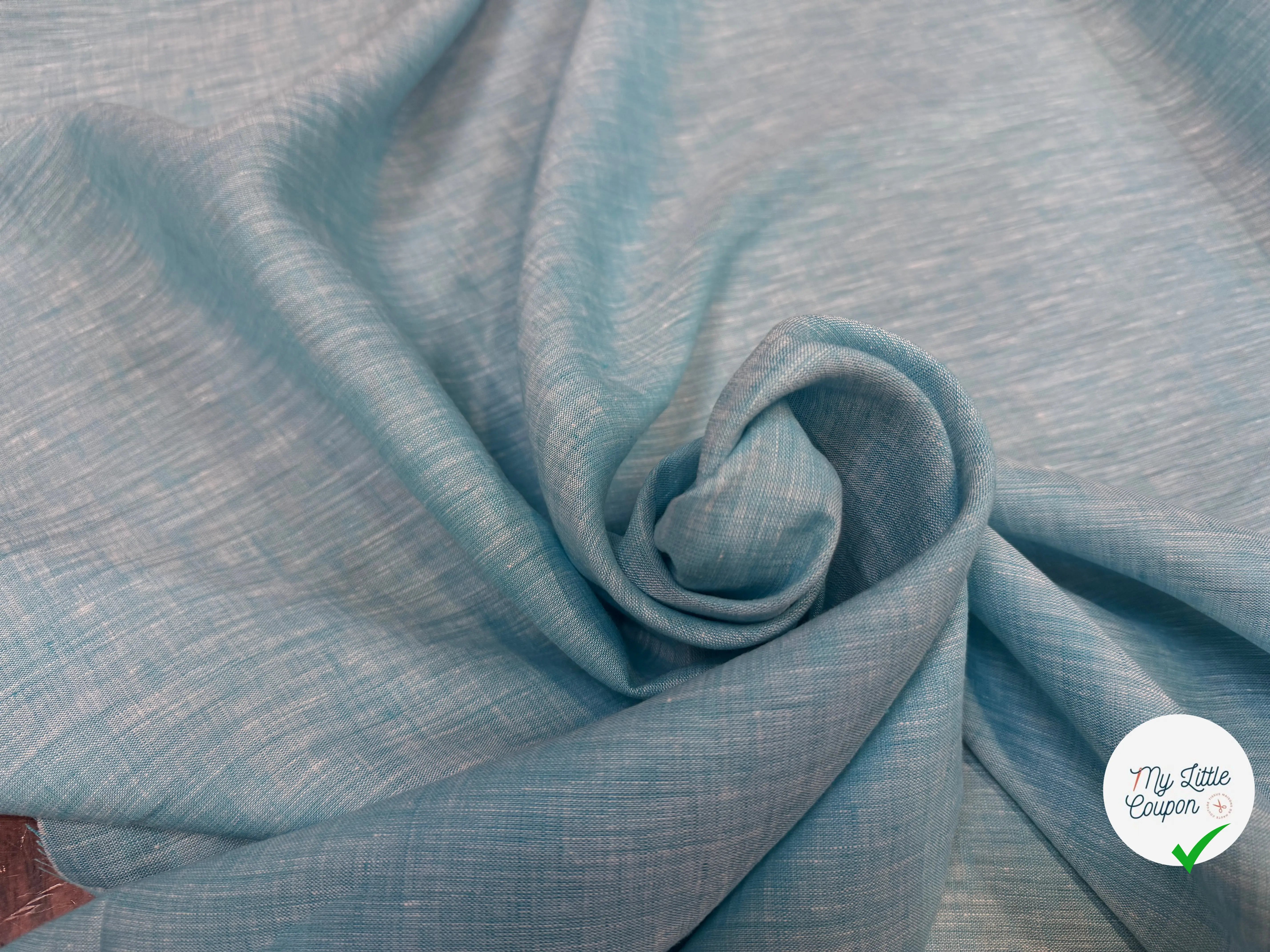 LIN UNI BLEU TURQUOISE OCÉAN - My Little Coupon