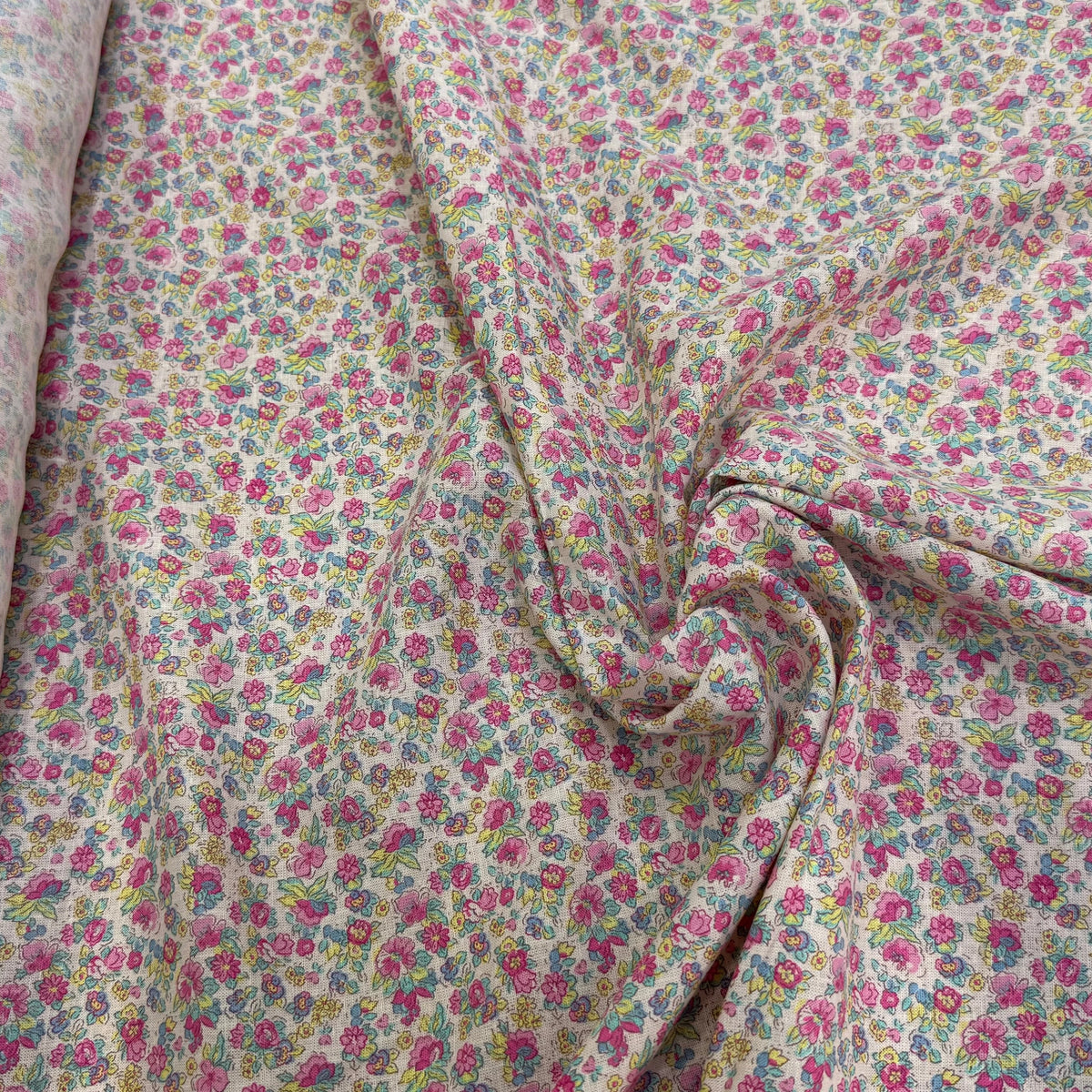 LIN VISCOSE DOUCE FLUIDE ESPRIT LIBERTY JOLIES PETITES FLEURS MULTICO 65% LIN - My Little Coupon