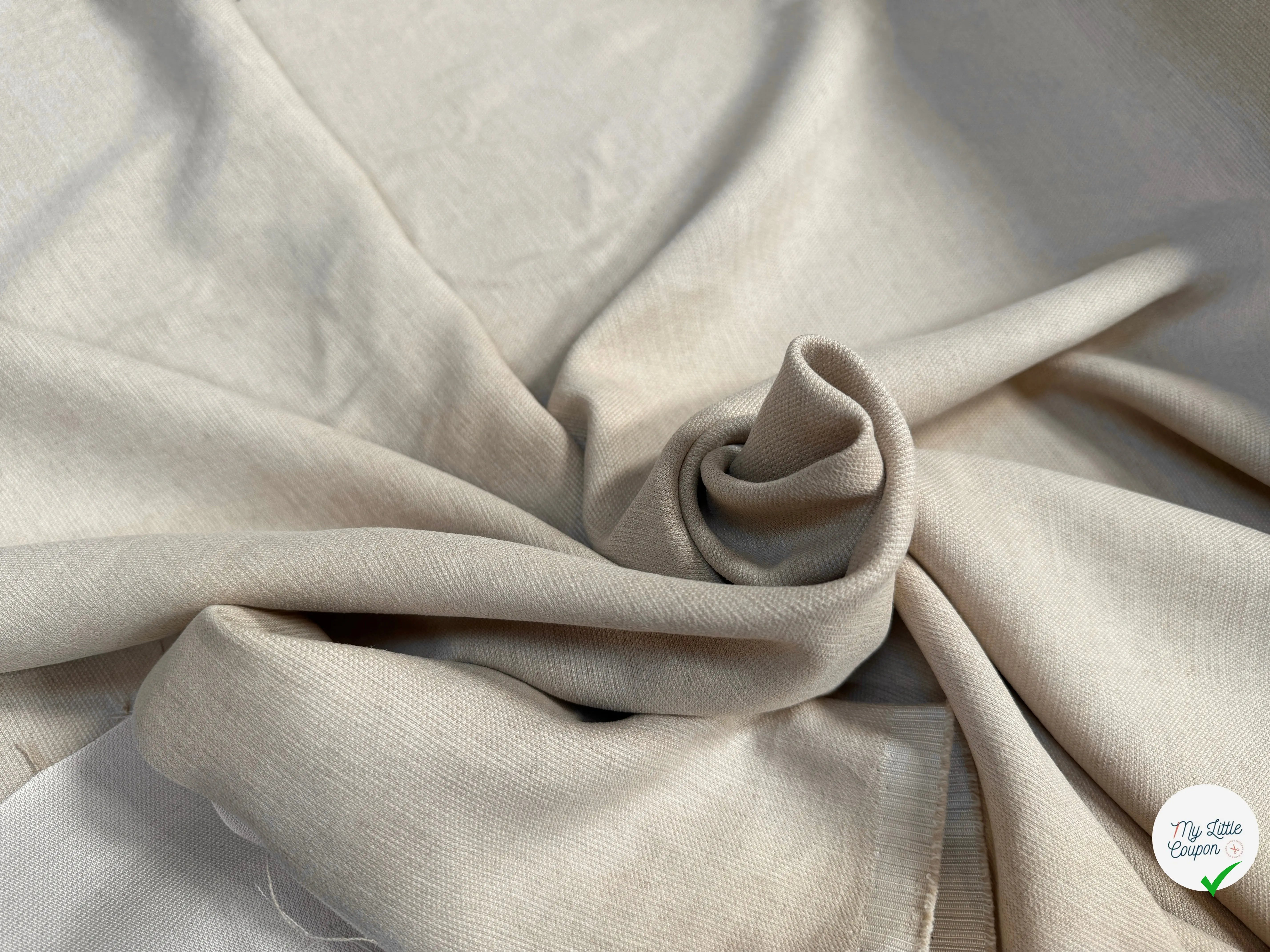 LIN VISCOSE LUISANT BEIGE - My Little Coupon
