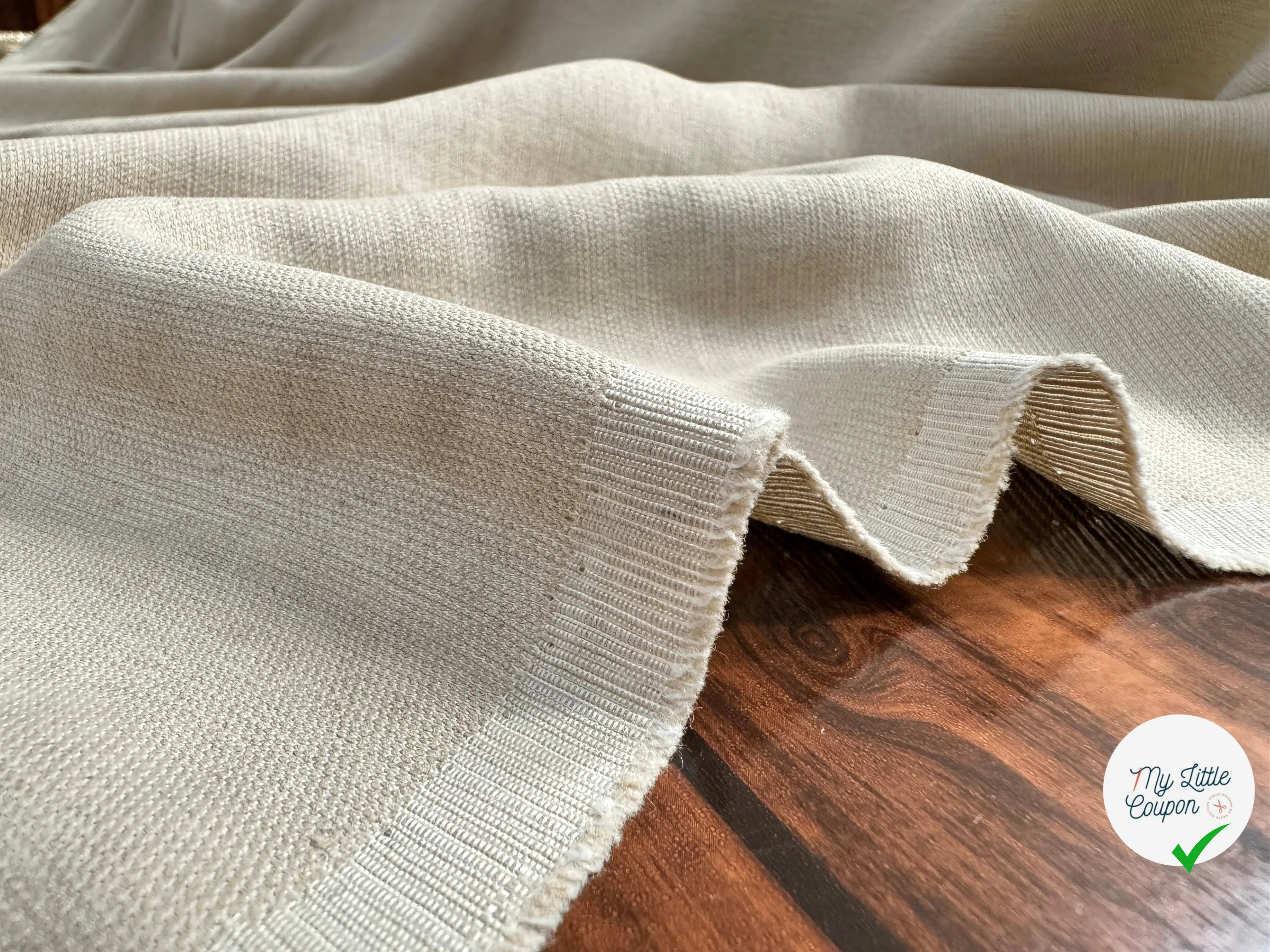 LIN VISCOSE LUISANT BEIGE - My Little Coupon