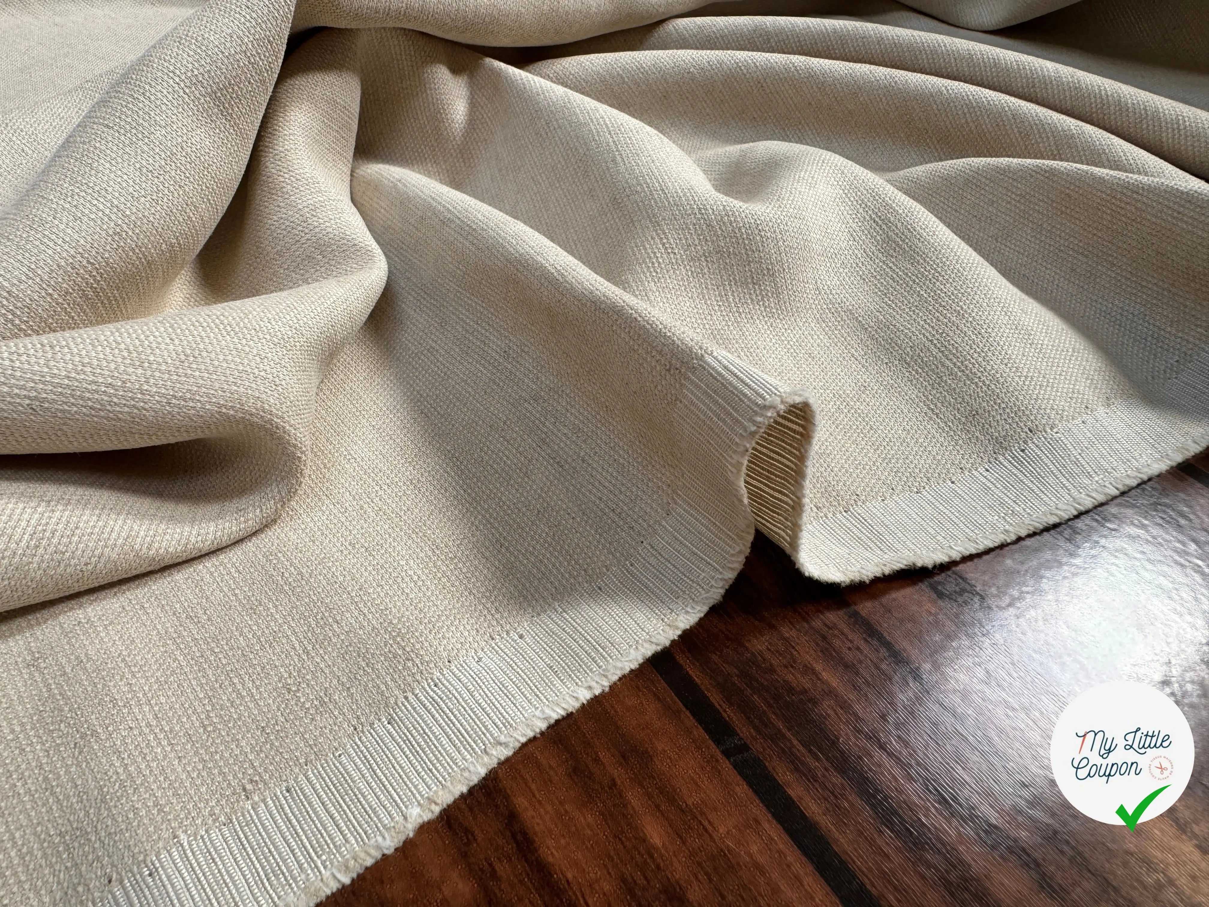 LIN VISCOSE LUISANT BEIGE - My Little Coupon