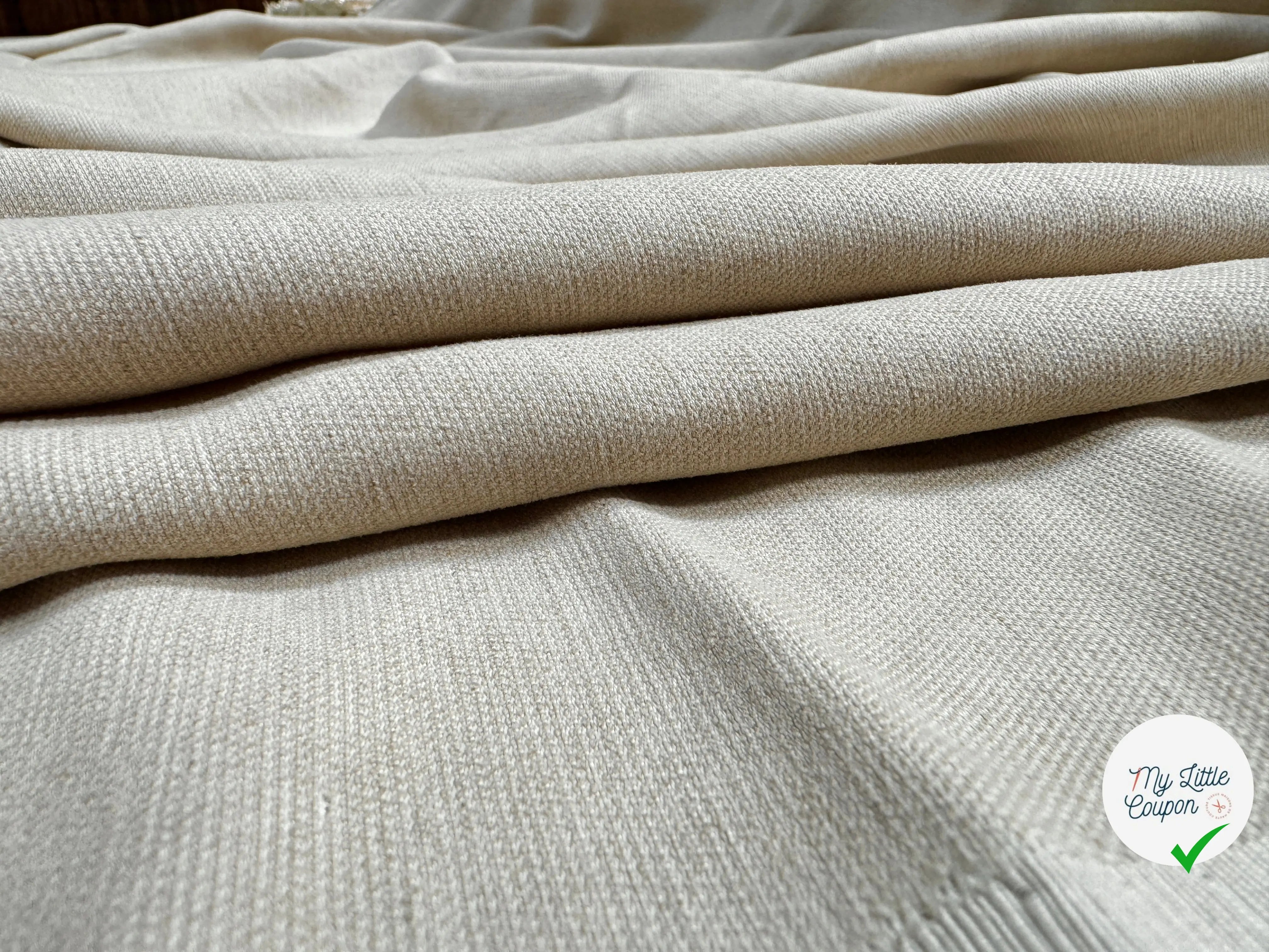 LIN VISCOSE LUISANT BEIGE - My Little Coupon