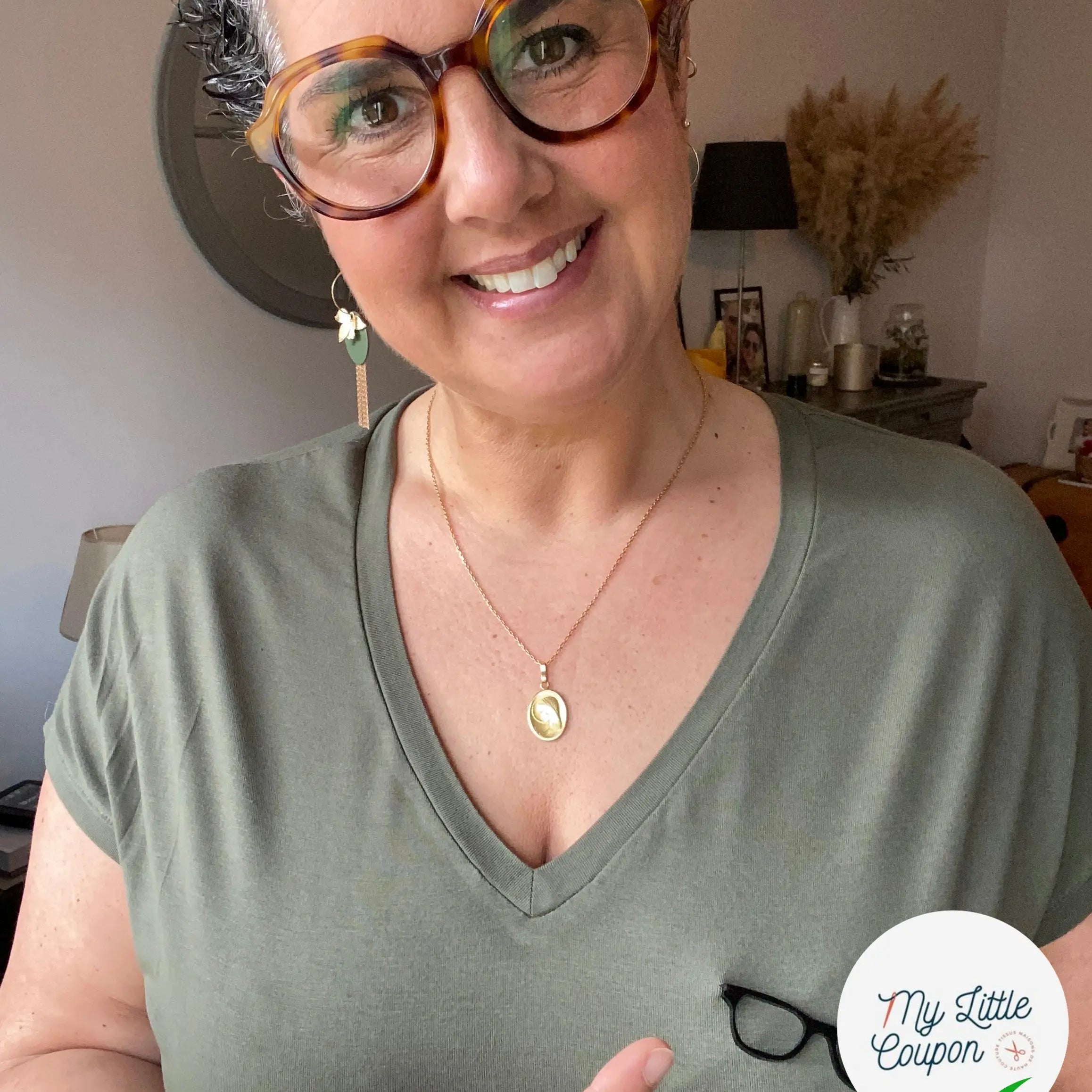 LUNETTES À COUDRE NOIRES LAQUÉES - My Little Coupon