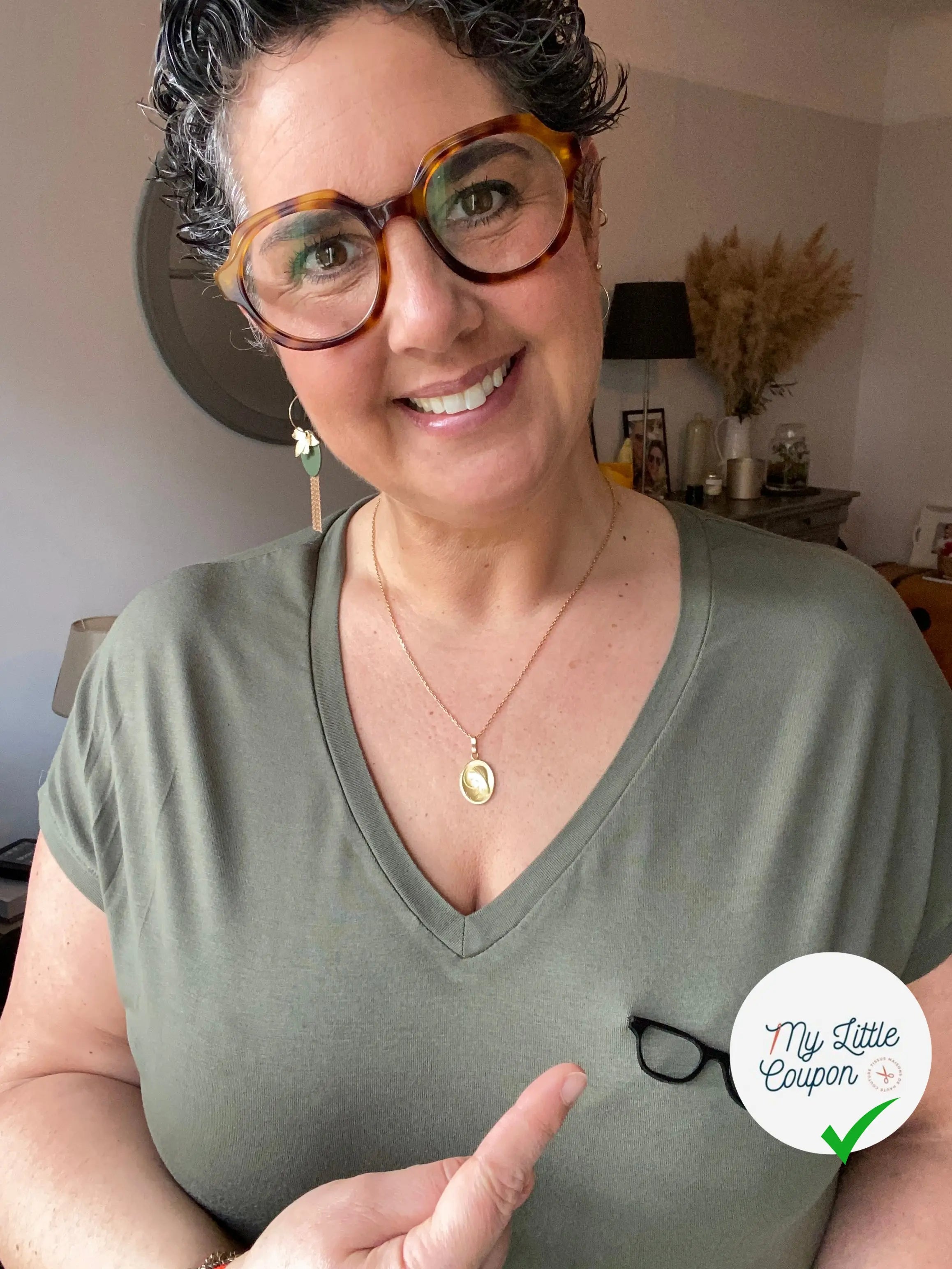 LUNETTES À COUDRE NOIRES LAQUÉES - My Little Coupon